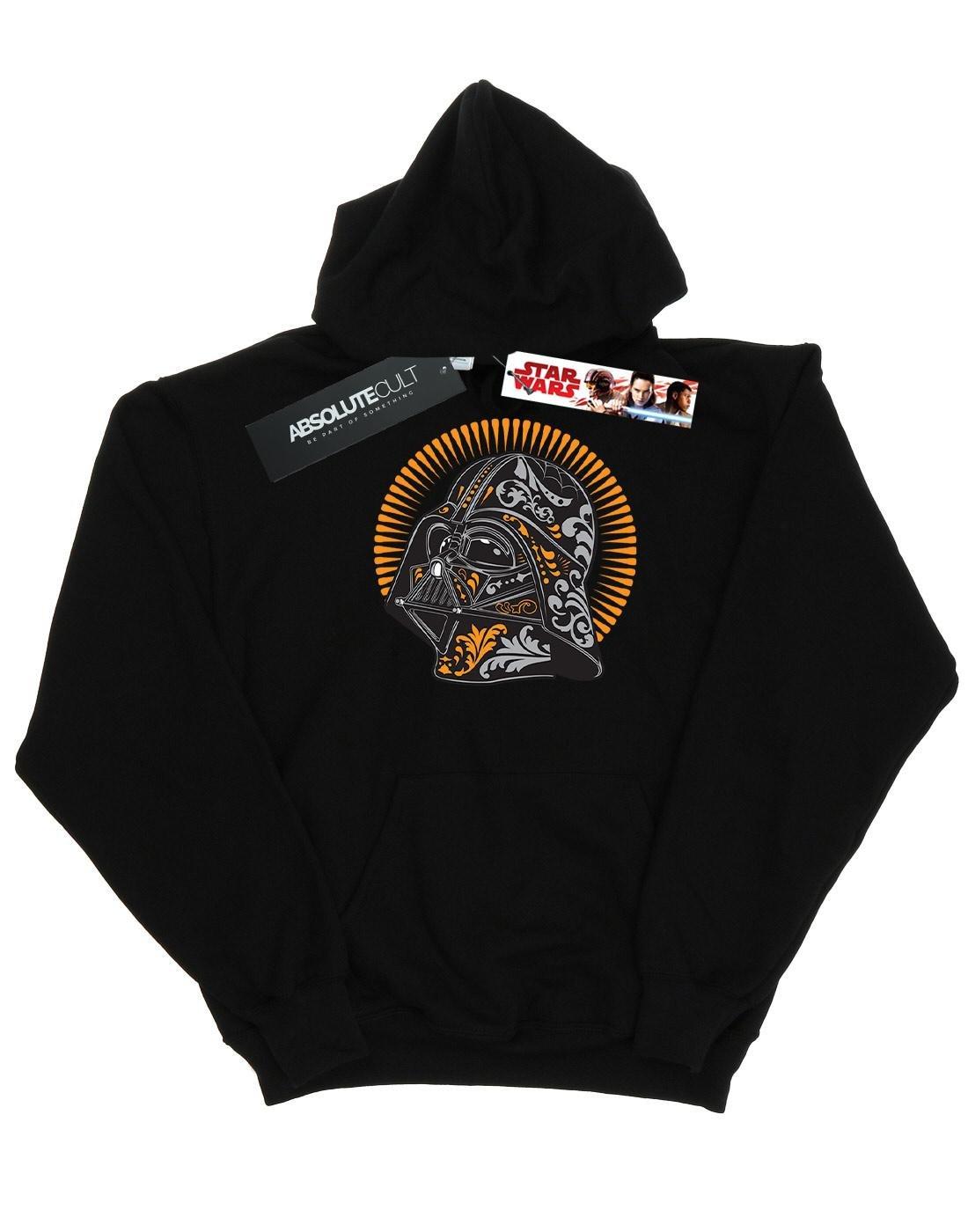 Darth Vader Dia De Los Muertos Kapuzenpullover Herren Schwarz 3XL von STAR WARS