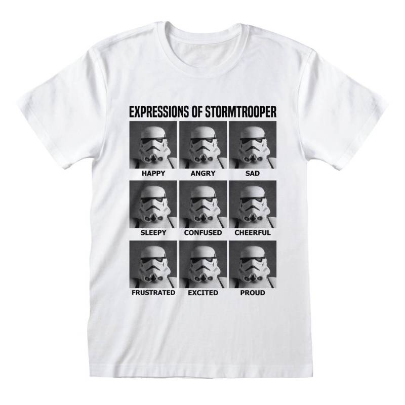 Expressions Of Stormtrooper Tshirt Damen Weiss XL von STAR WARS
