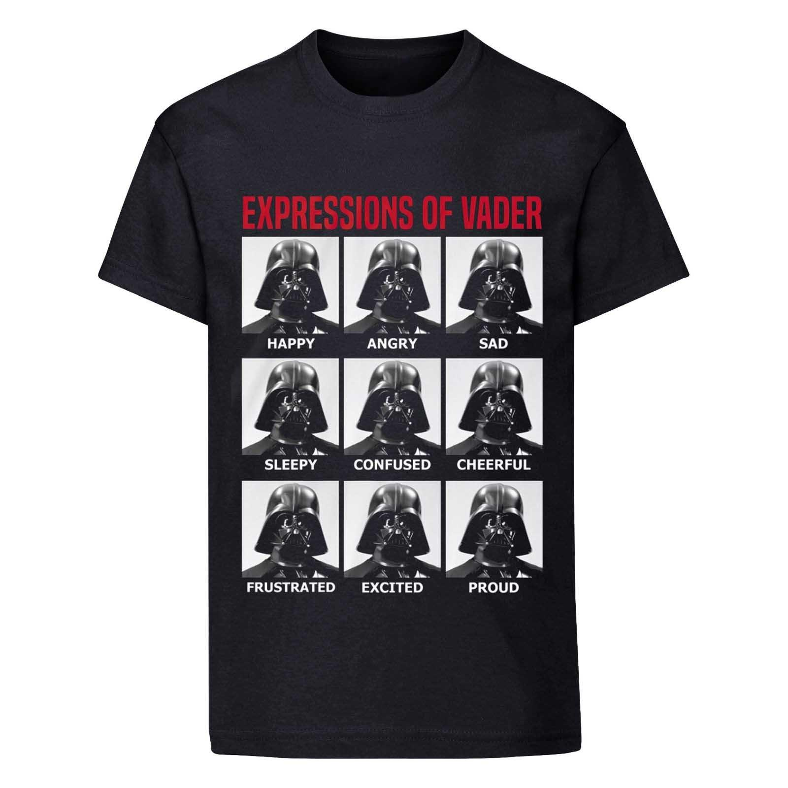 Expressions Of Vader Tshirt Damen Schwarz XL von STAR WARS