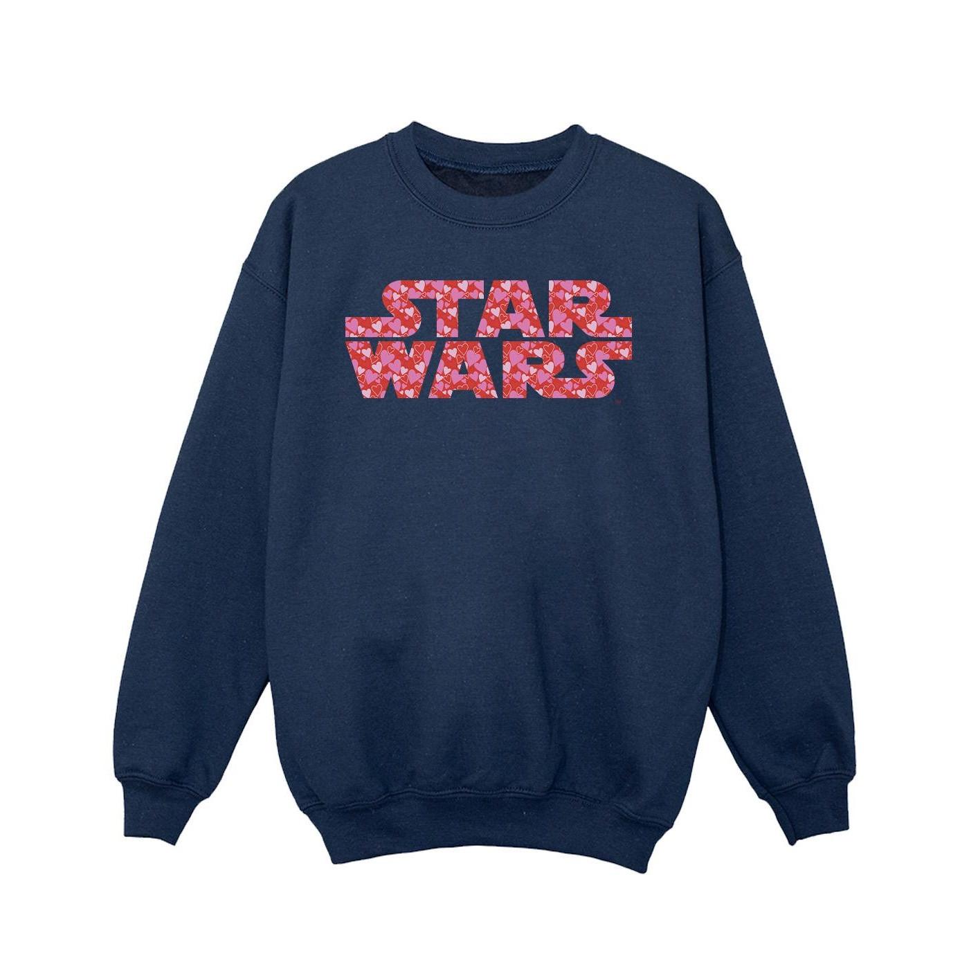 Heart Logo Sweatshirt Mädchen Marine 104 von STAR WARS