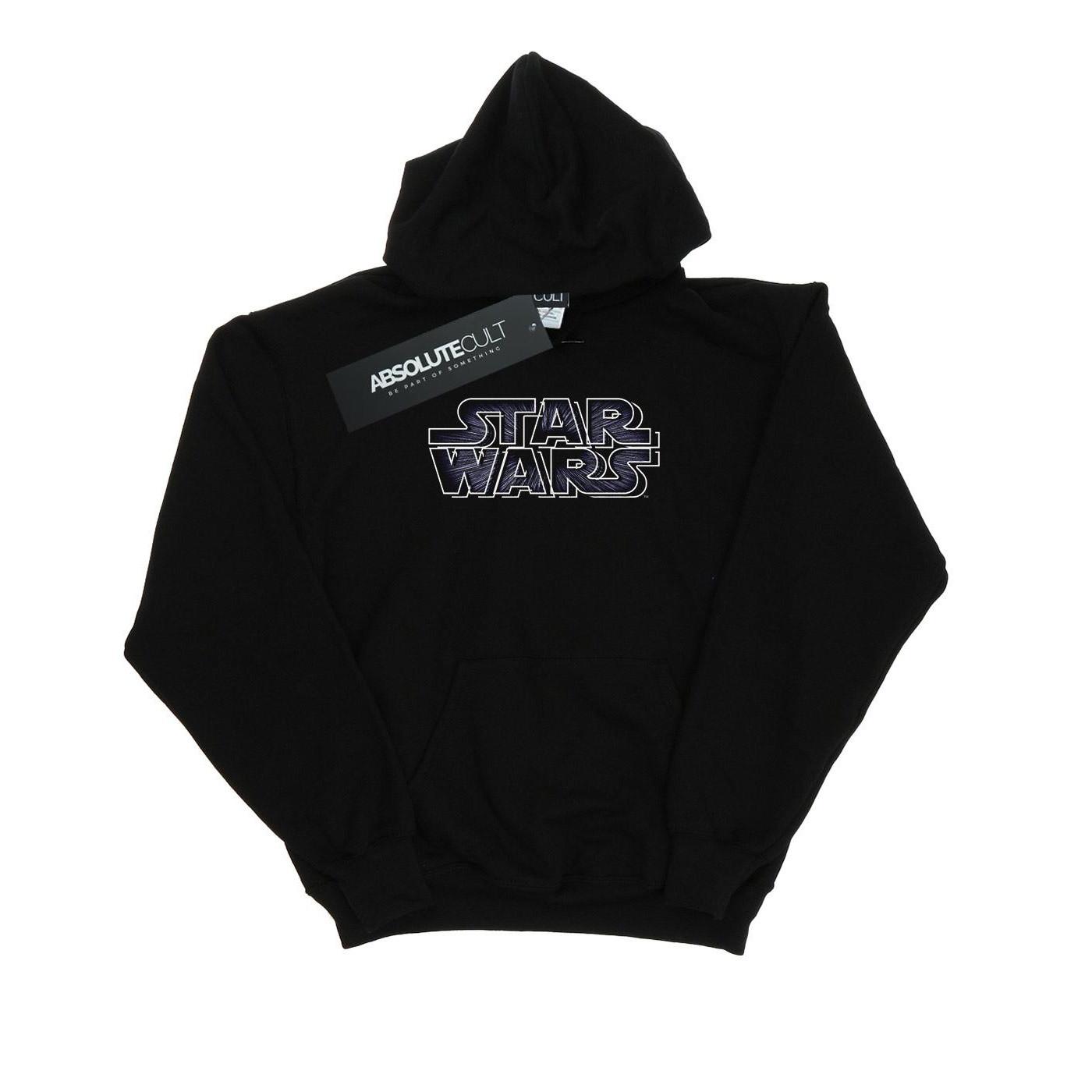 Hyperspace Logo Kapuzenpullover Herren Schwarz S von STAR WARS