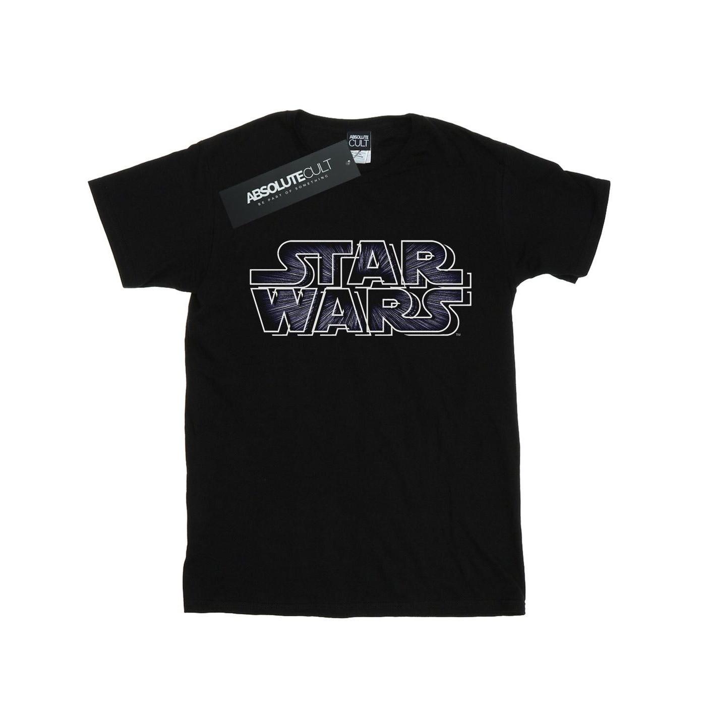 Hyperspace Logo Tshirt Damen Schwarz 3XL von STAR WARS