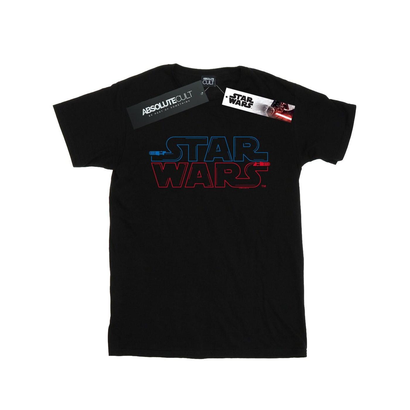 Lightsaber Logo Tshirt Damen Schwarz 3XL von STAR WARS