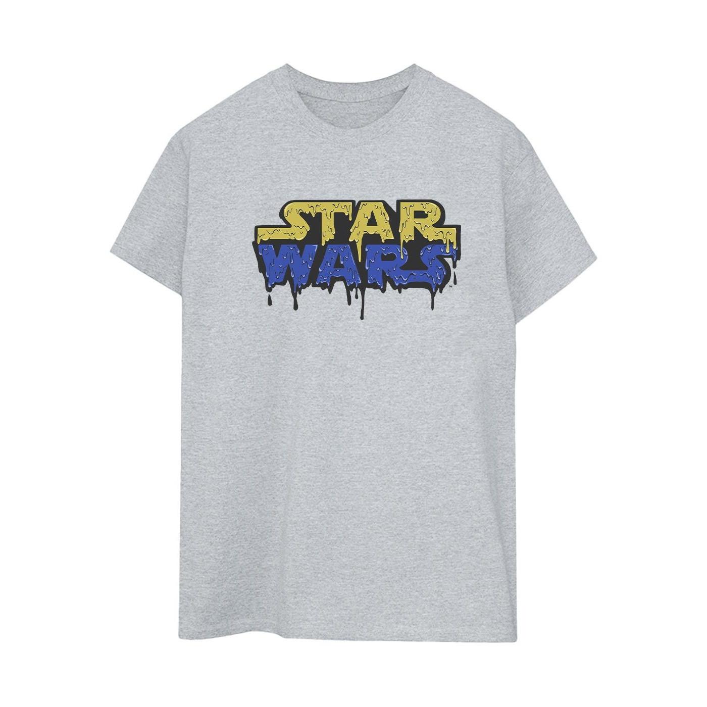 Logo Jelly Tshirt Damen Grau XL von STAR WARS