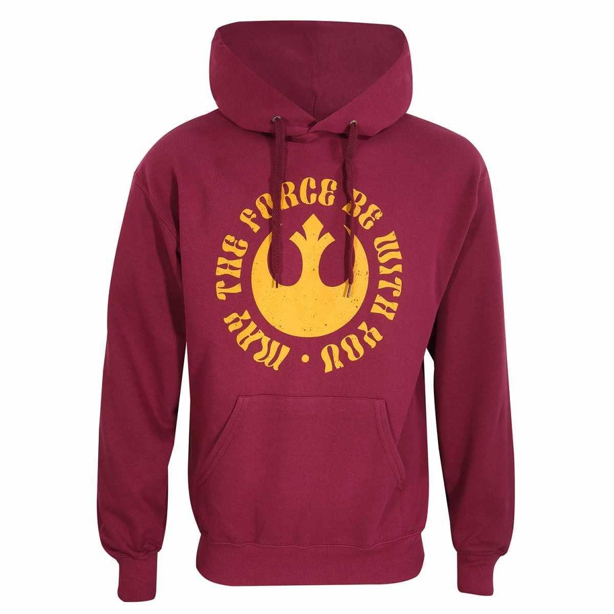 May The Force Be With You Kapuzenpullover Damen Rot Bunt M von STAR WARS