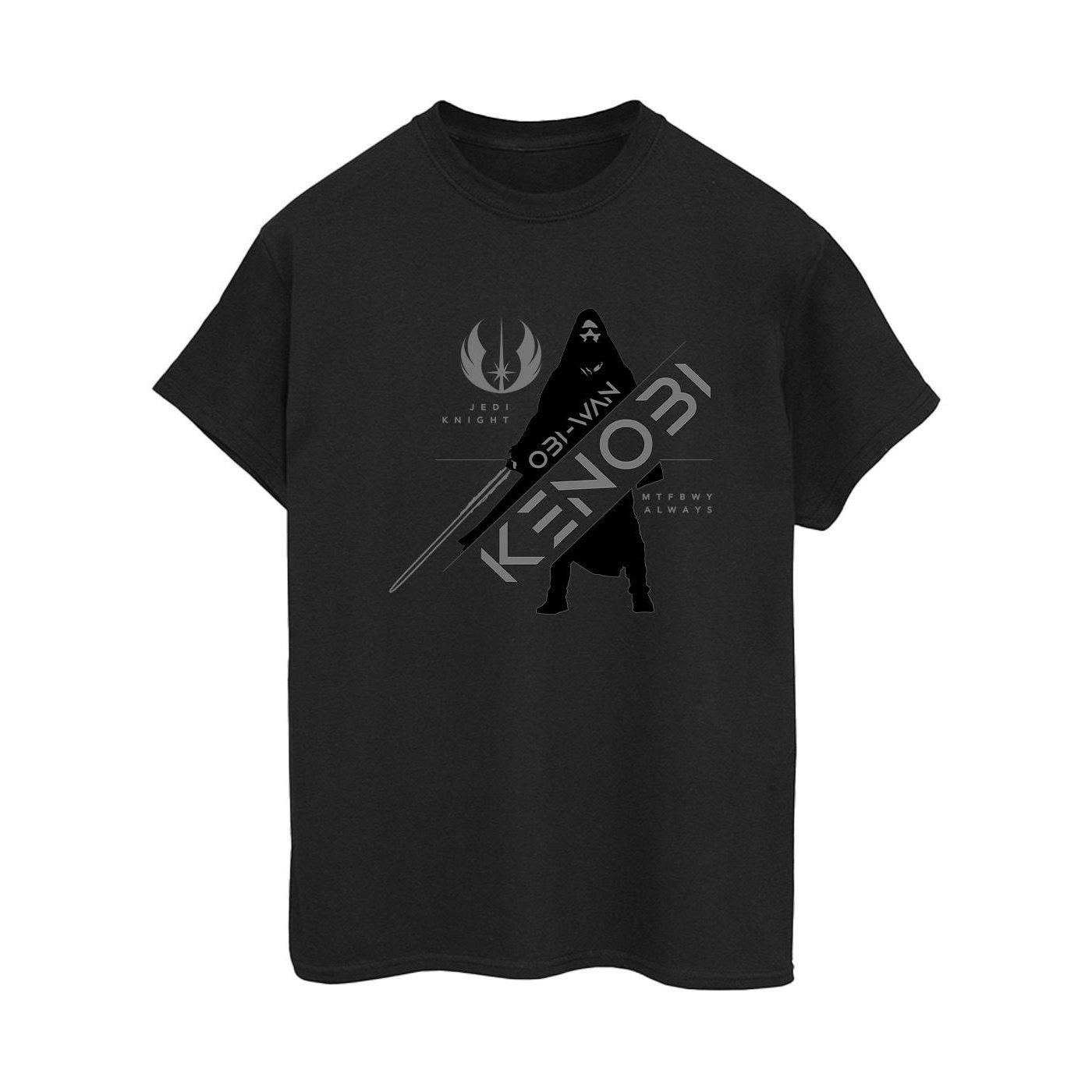 Obiwan Kenobi Jedi Knight Tshirt Damen Schwarz XL von STAR WARS