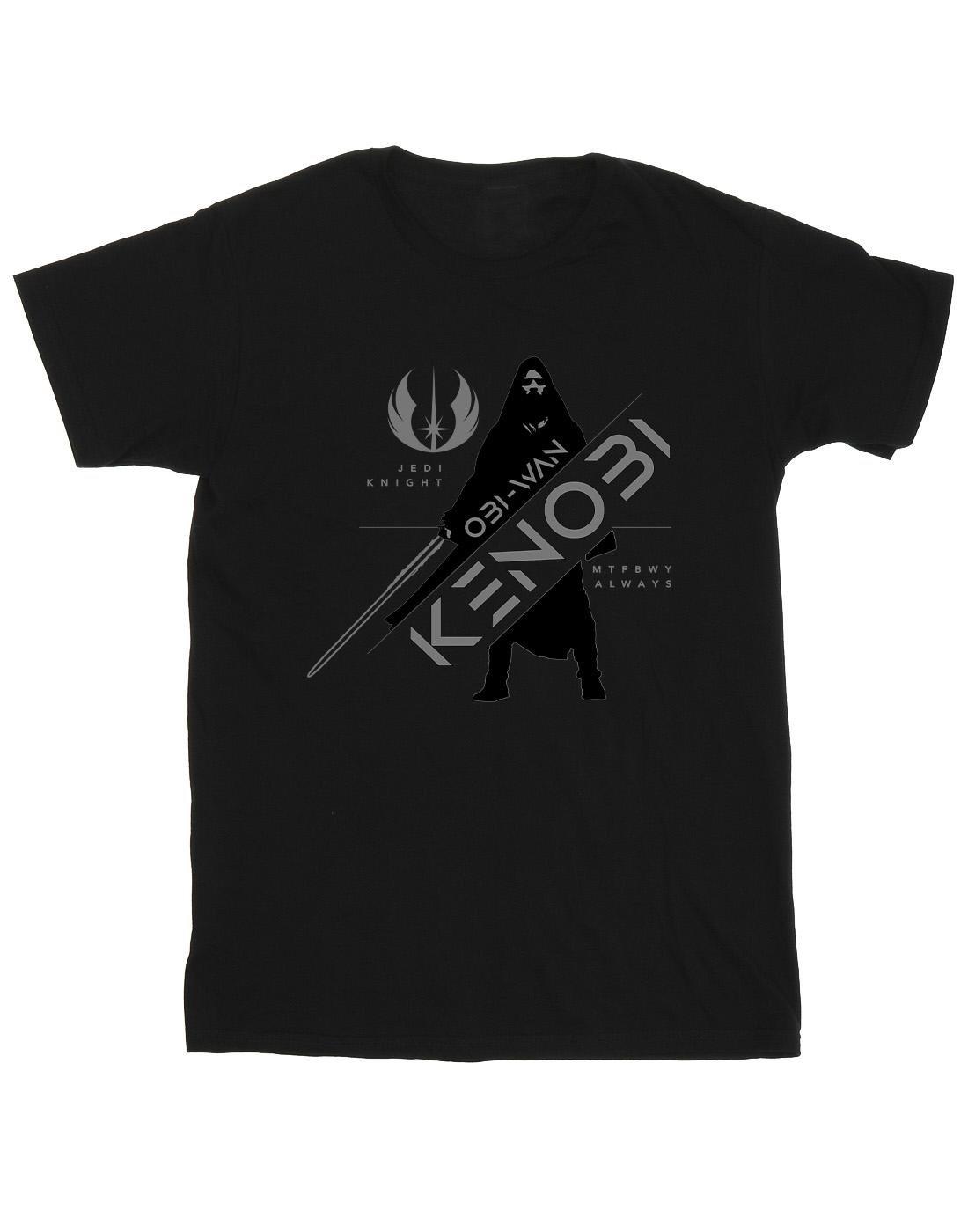 Obiwan Kenobi Jedi Knight Tshirt Herren Schwarz M von STAR WARS