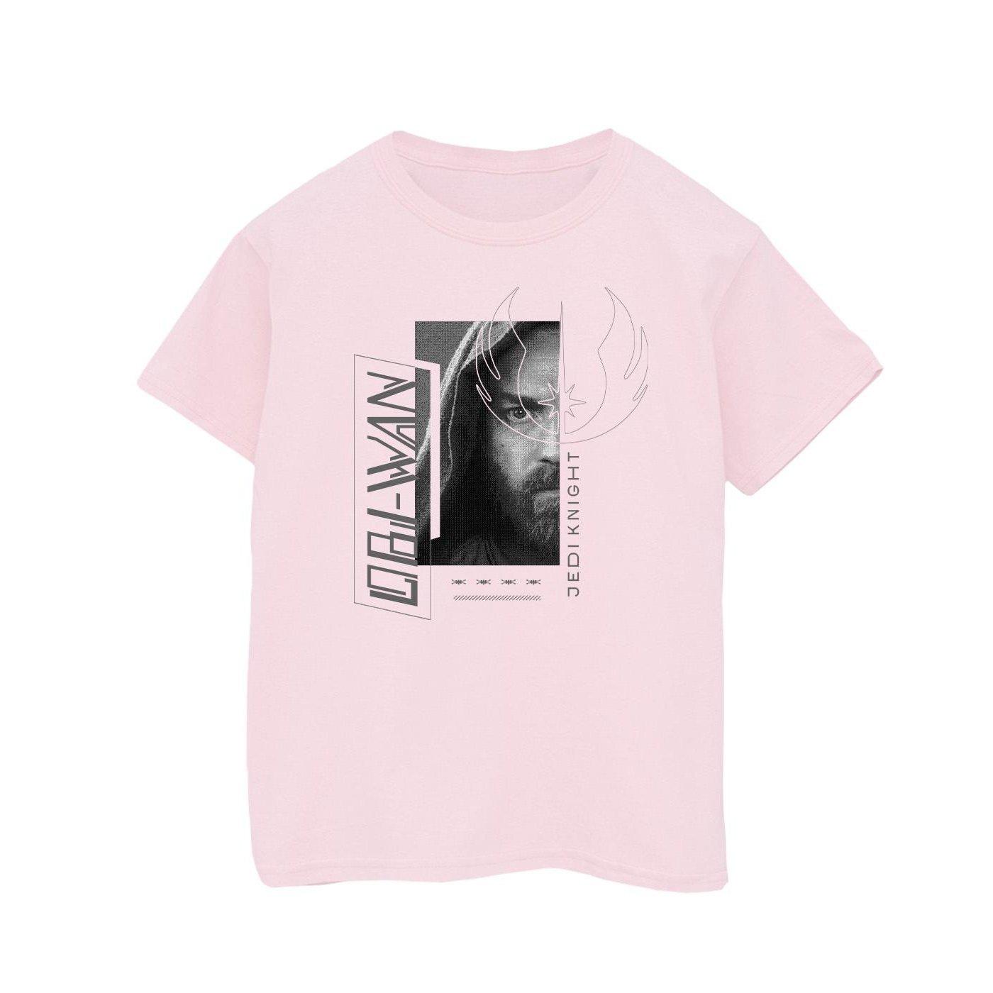 Obiwan Kenobi Jedi Scifi Collage Tshirt Mädchen Pink 152-158 von STAR WARS