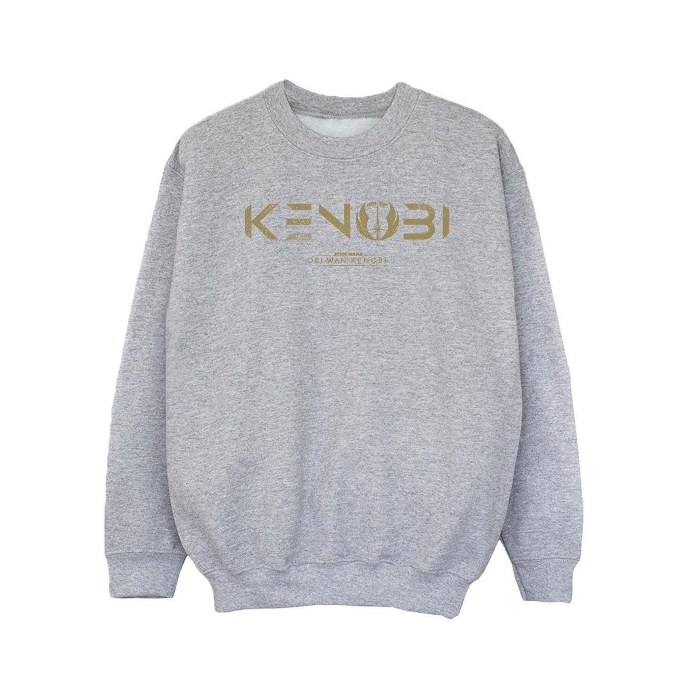 Obiwan Kenobi Logo Sweatshirt Mädchen Grau 152-158 von STAR WARS