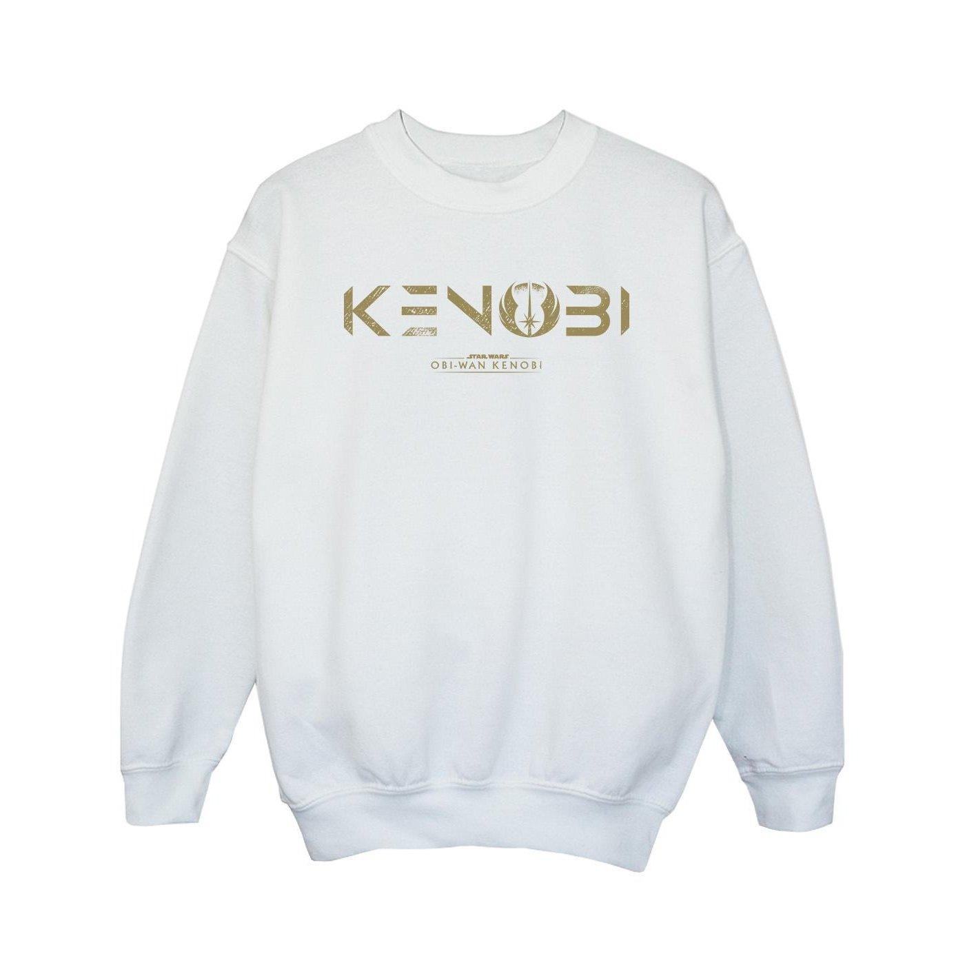 Obiwan Kenobi Logo Sweatshirt Mädchen Weiss 104 von STAR WARS