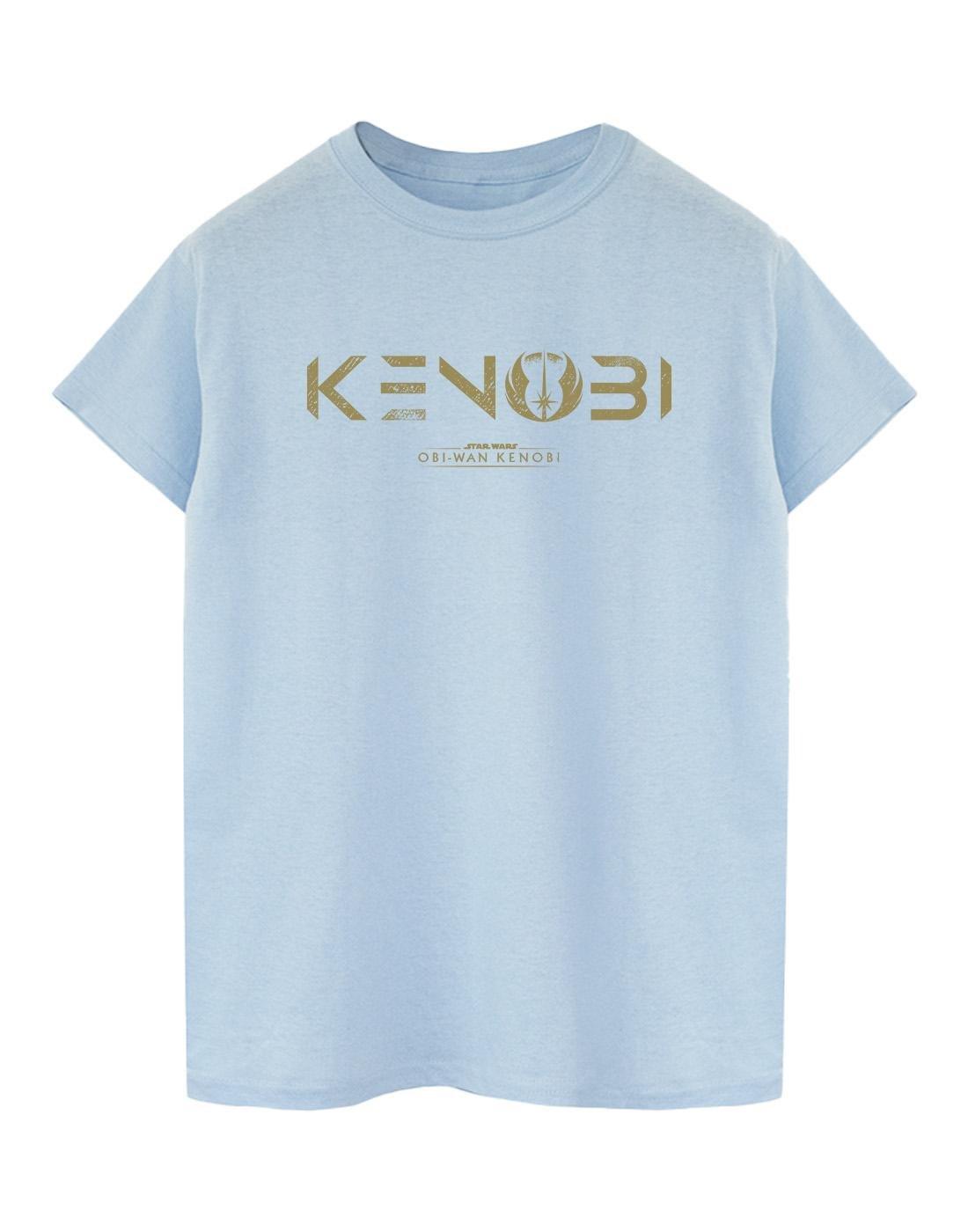 Obiwan Kenobi Logo Tshirt Damen Blau S von STAR WARS