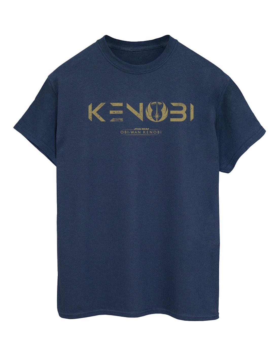 Obiwan Kenobi Logo Tshirt Damen Marine L von STAR WARS