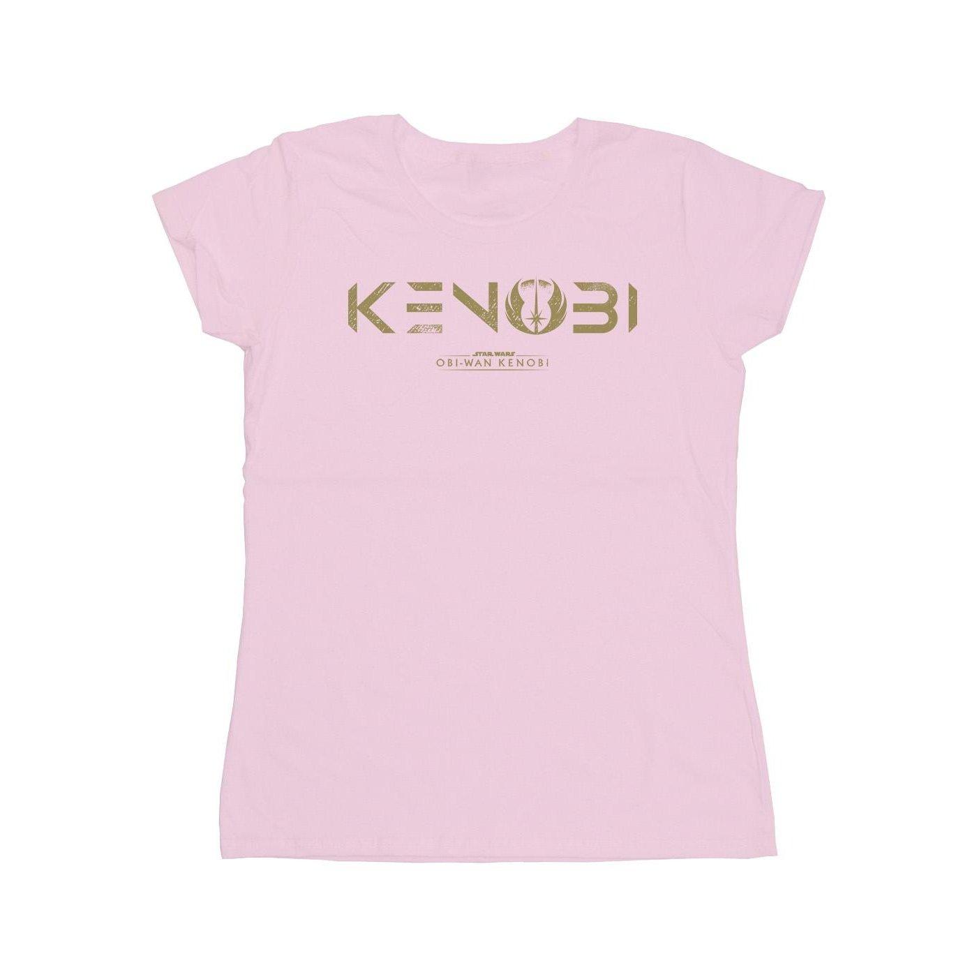 Obiwan Kenobi Logo Tshirt Damen Pink XL von STAR WARS