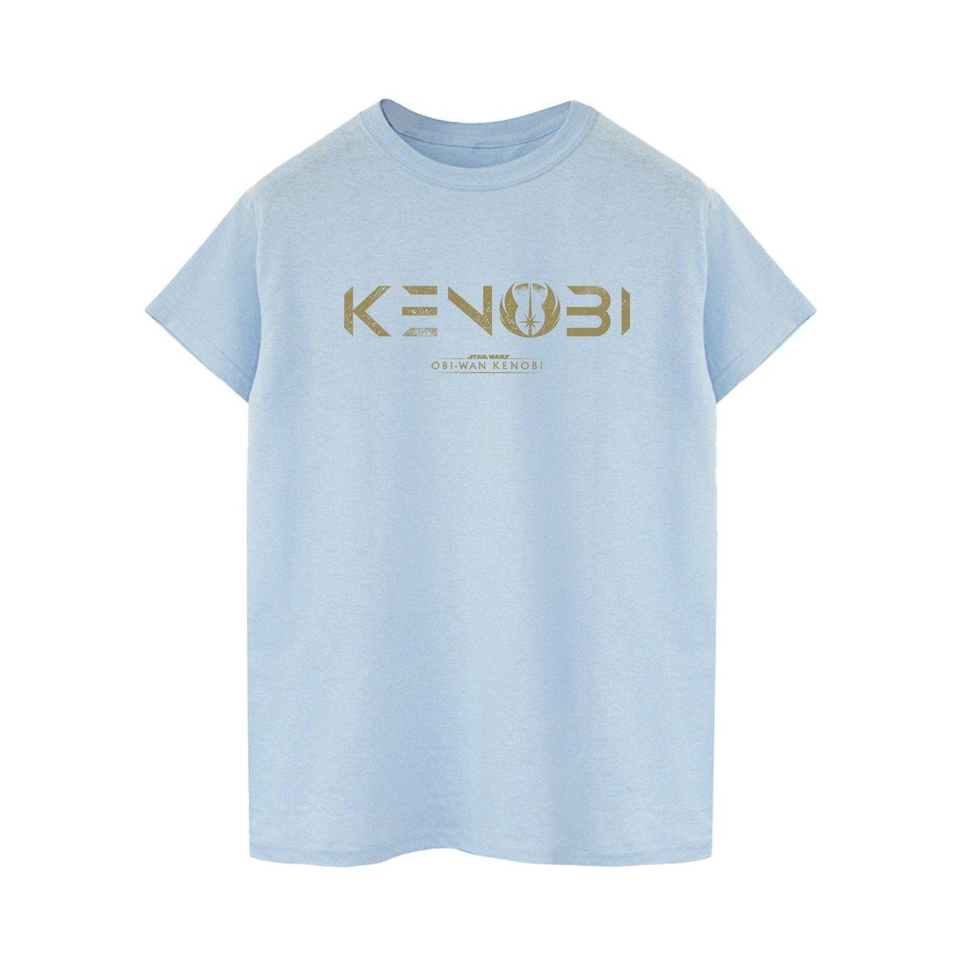 Obiwan Kenobi Logo Tshirt Herren Blau XXL von STAR WARS