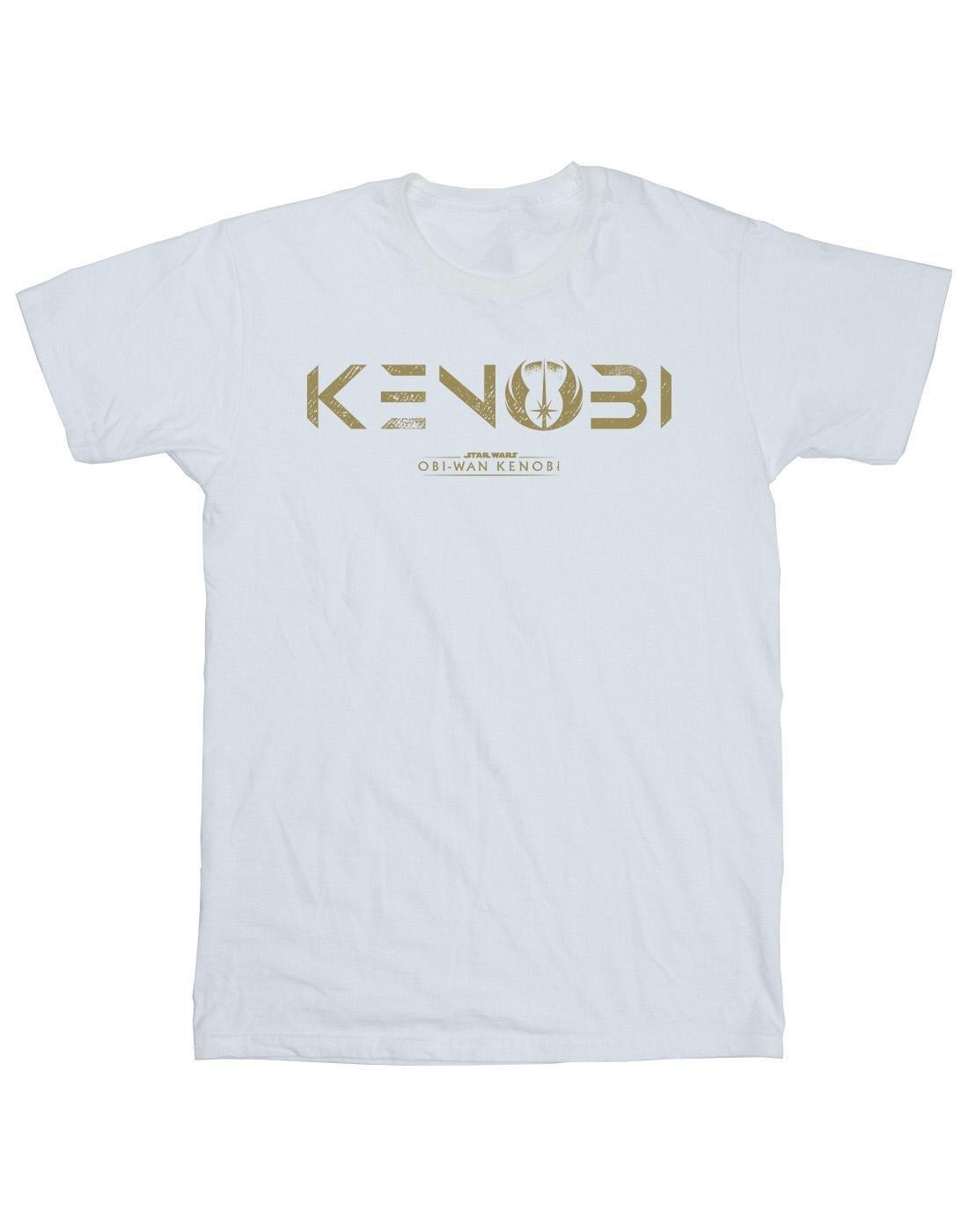 Obiwan Kenobi Logo Tshirt Herren Weiss S von STAR WARS