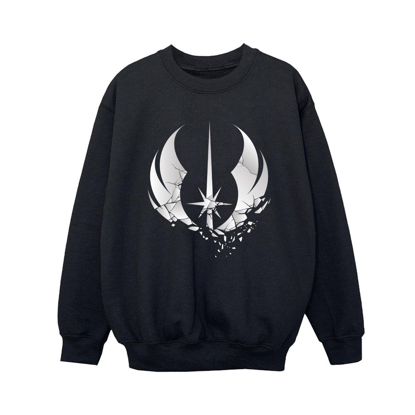 Obiwan Kenobi Order Fractured Sweatshirt Jungen Schwarz 104 von STAR WARS