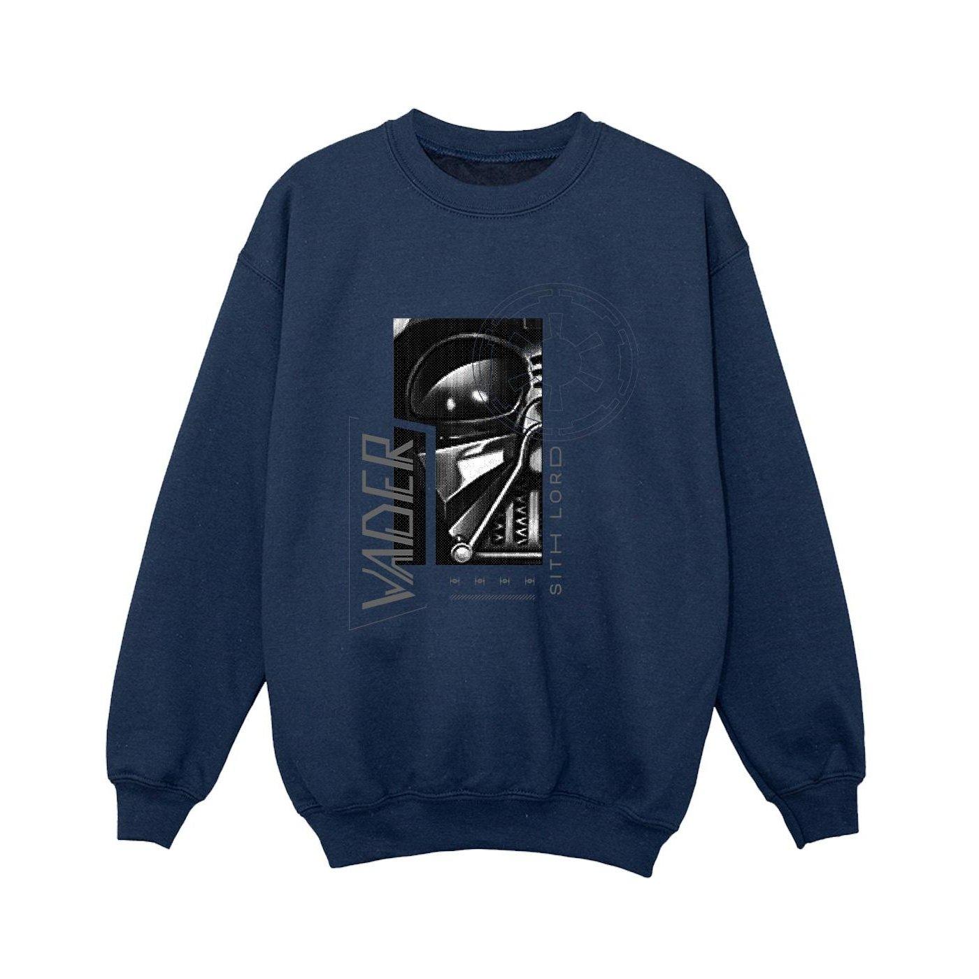 Obiwan Kenobi Sith Scifi Collage Sweatshirt Jungen Marine 128 von STAR WARS