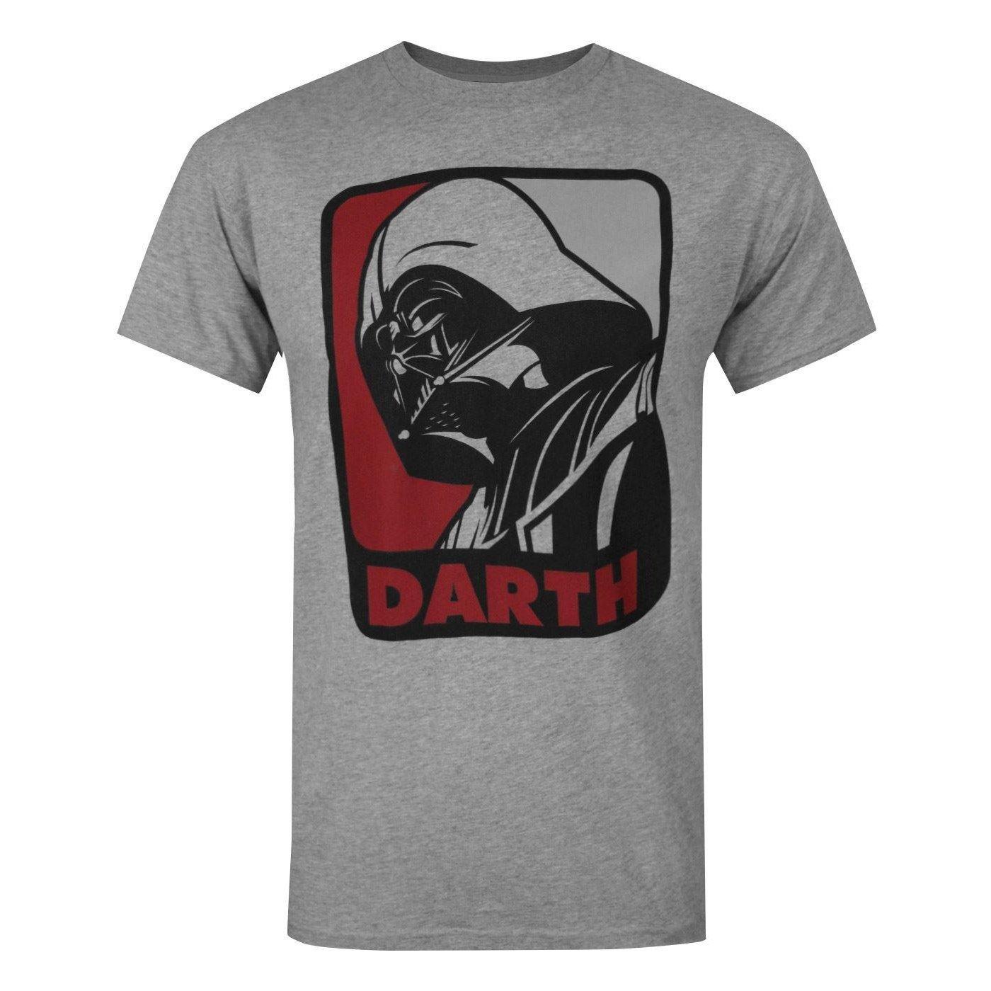 Offizielles Darth Vader Sport Tshirt Herren Grau L von STAR WARS