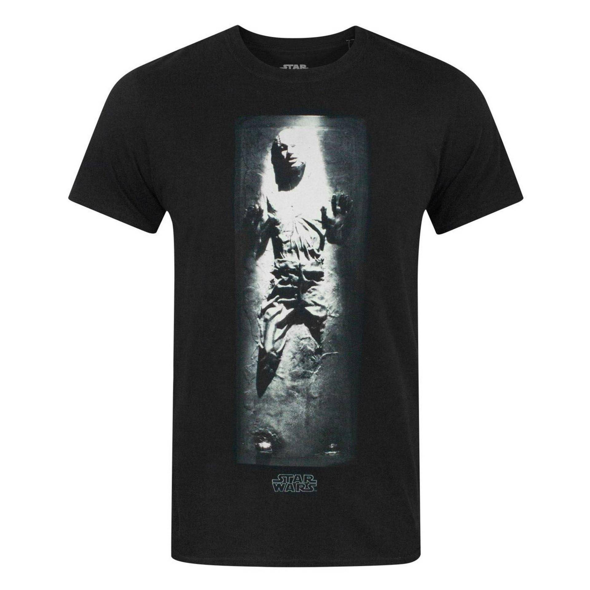 Offizielles Han Solo Carbonite Tshirt Herren Schwarz S von STAR WARS