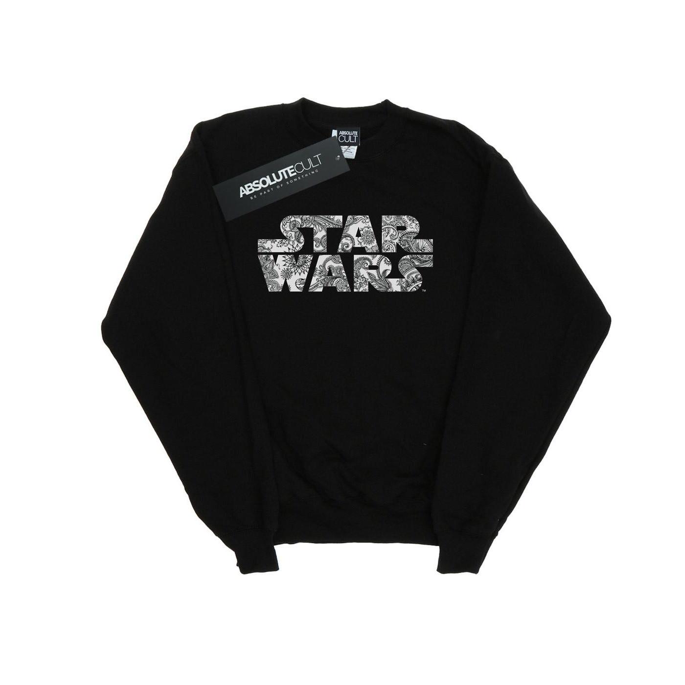 Ornamental Logo Sweatshirt Damen Schwarz M von STAR WARS