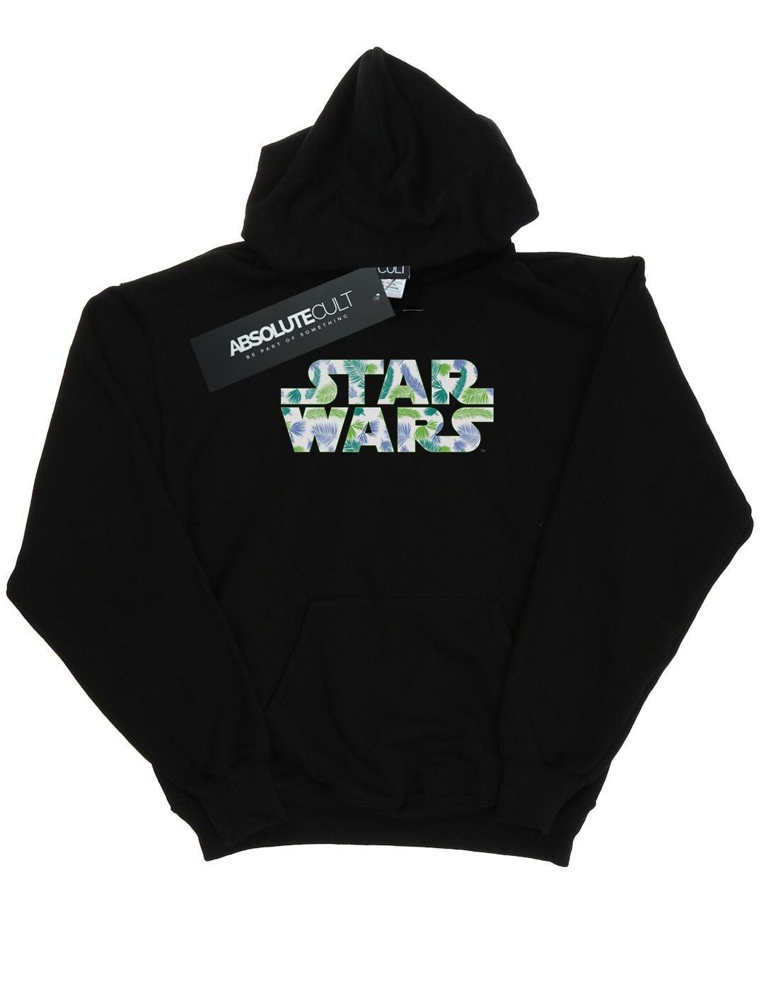 Palm Logo Kapuzenpullover Herren Schwarz L von STAR WARS