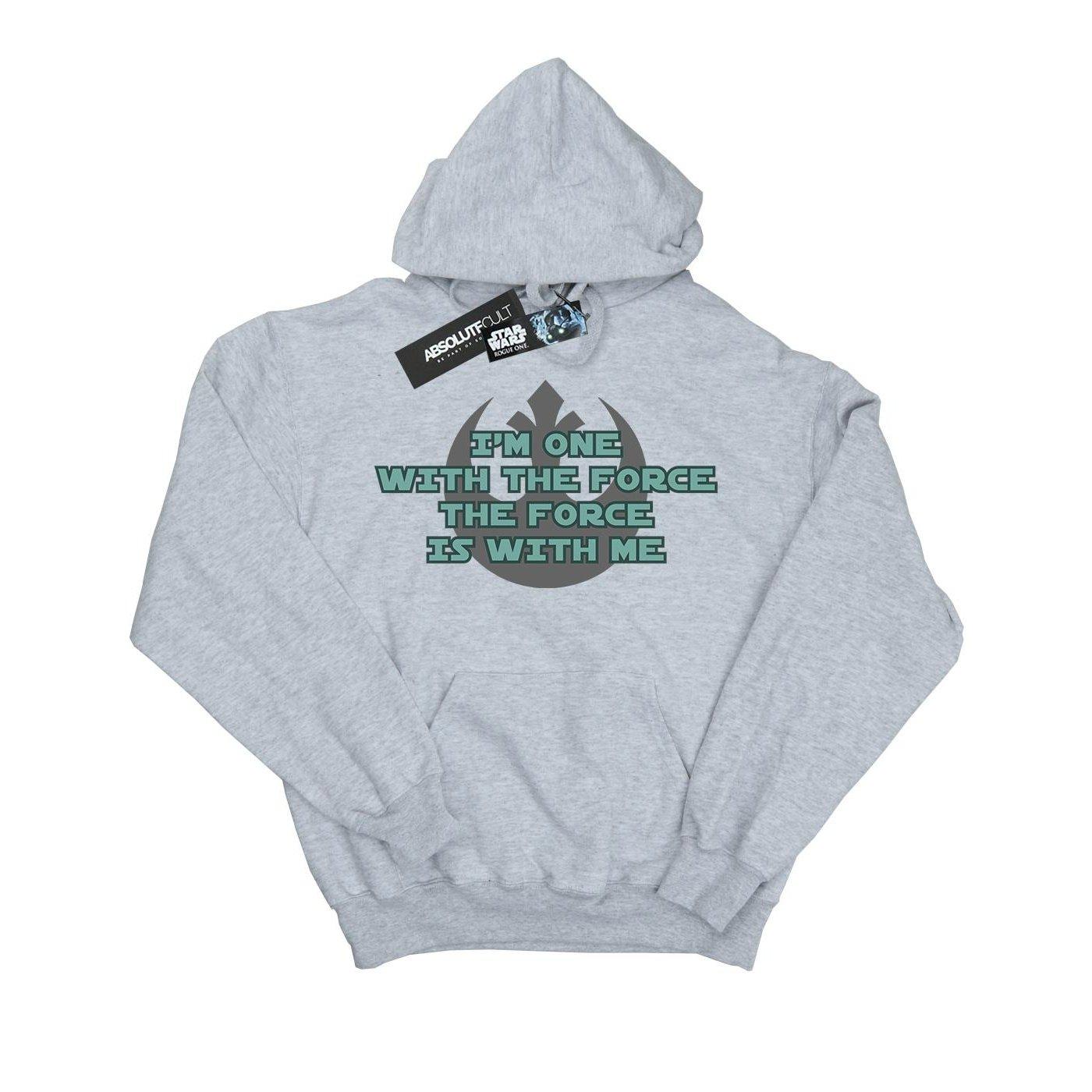 Rogue One I'm One With The Force Green Kapuzenpullover Herren Grau 3XL von STAR WARS