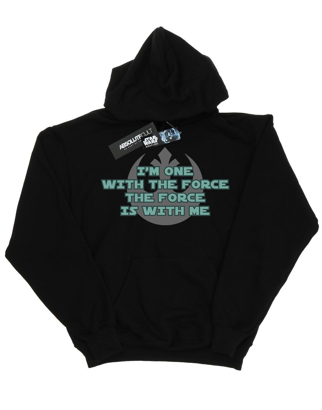 Rogue One I'm One With The Force Green Kapuzenpullover Herren Schwarz M von STAR WARS