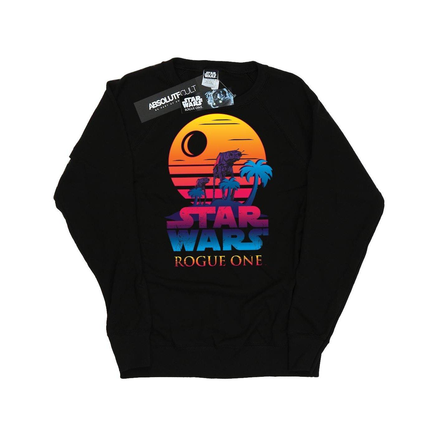 Rogue One Logo Sunset Sweatshirt Damen Schwarz M von STAR WARS