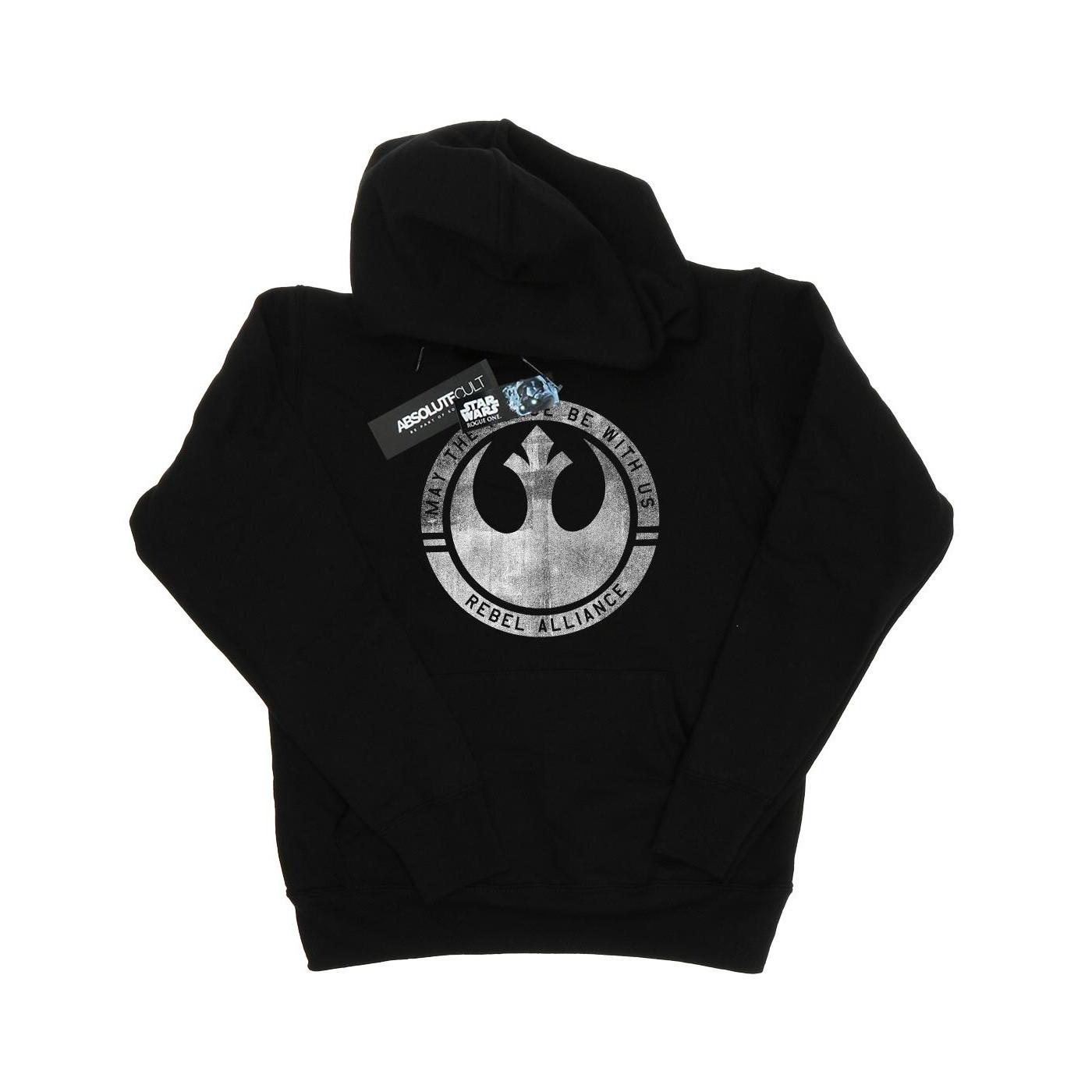 Rogue One May The Force Be With Us Kapuzenpullover Damen Schwarz L von STAR WARS