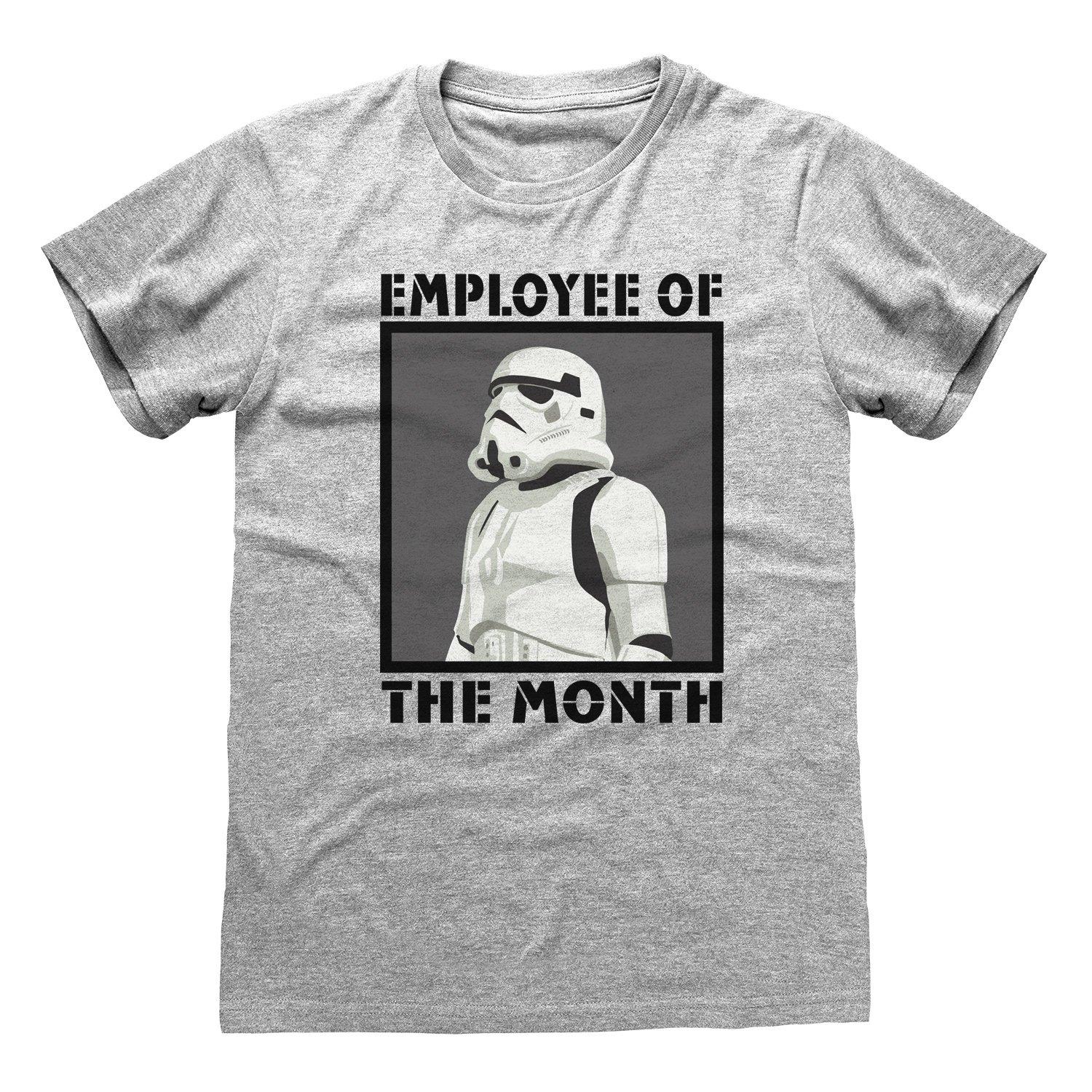 "employee Of The Month" Tshirt Damen Grau S von STAR WARS