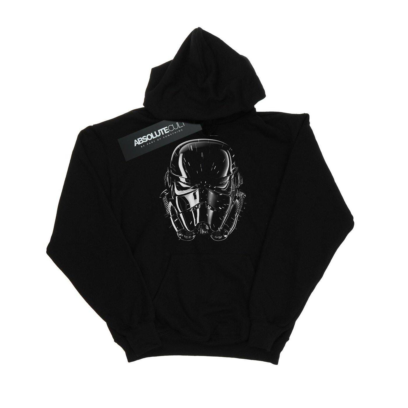 Stormtrooper Hyper Drive Helmet Kapuzenpullover Mädchen Schwarz 116 von STAR WARS