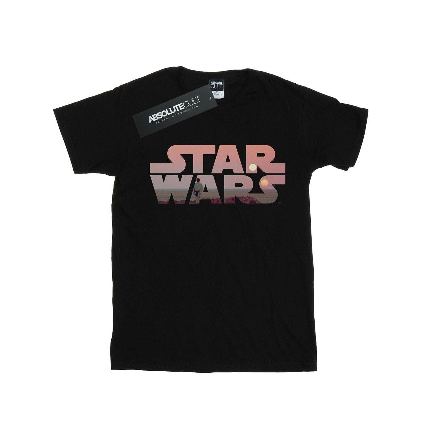 Tatooine Tshirt Damen Schwarz XL von STAR WARS
