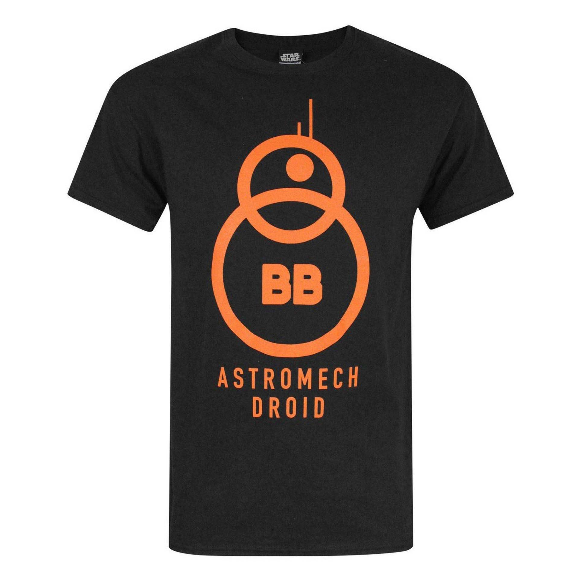 The Force Awakens Bb8 Astromech Droid Tshirt Herren Schwarz S von STAR WARS