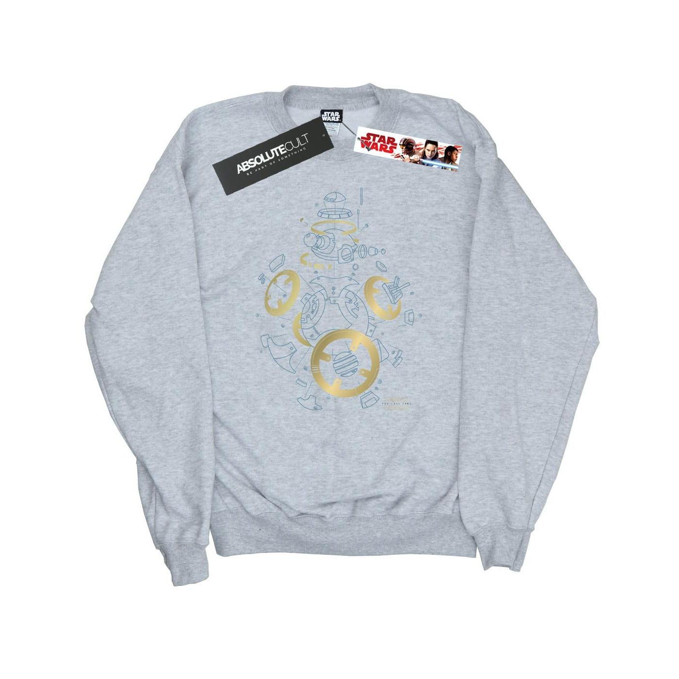 The Last Jedi Bb8 Deconstructed Sweatshirt Herren Grau L von STAR WARS