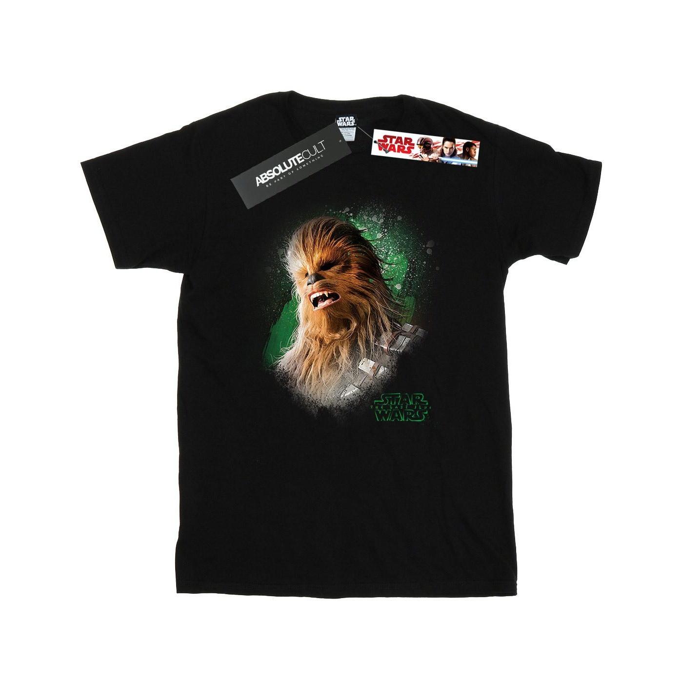 The Last Jedi Chewbacca Brushed Tshirt Herren Schwarz L von STAR WARS