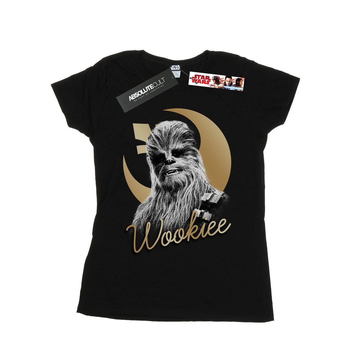 The Last Jedi Gold Chewbacca Tshirt Damen Schwarz XL von STAR WARS