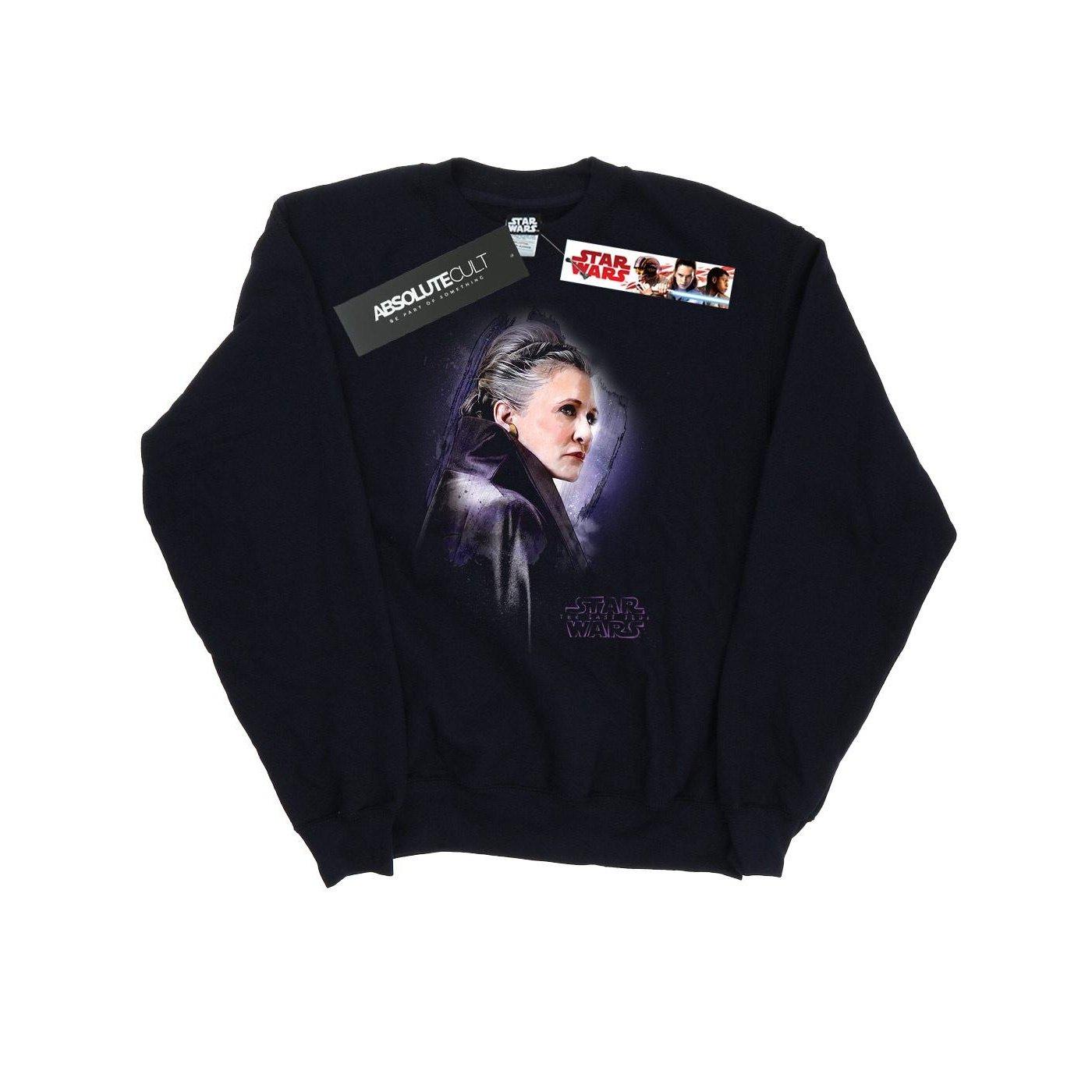 The Last Jedi Leia Brushed Sweatshirt Damen Schwarz M von STAR WARS