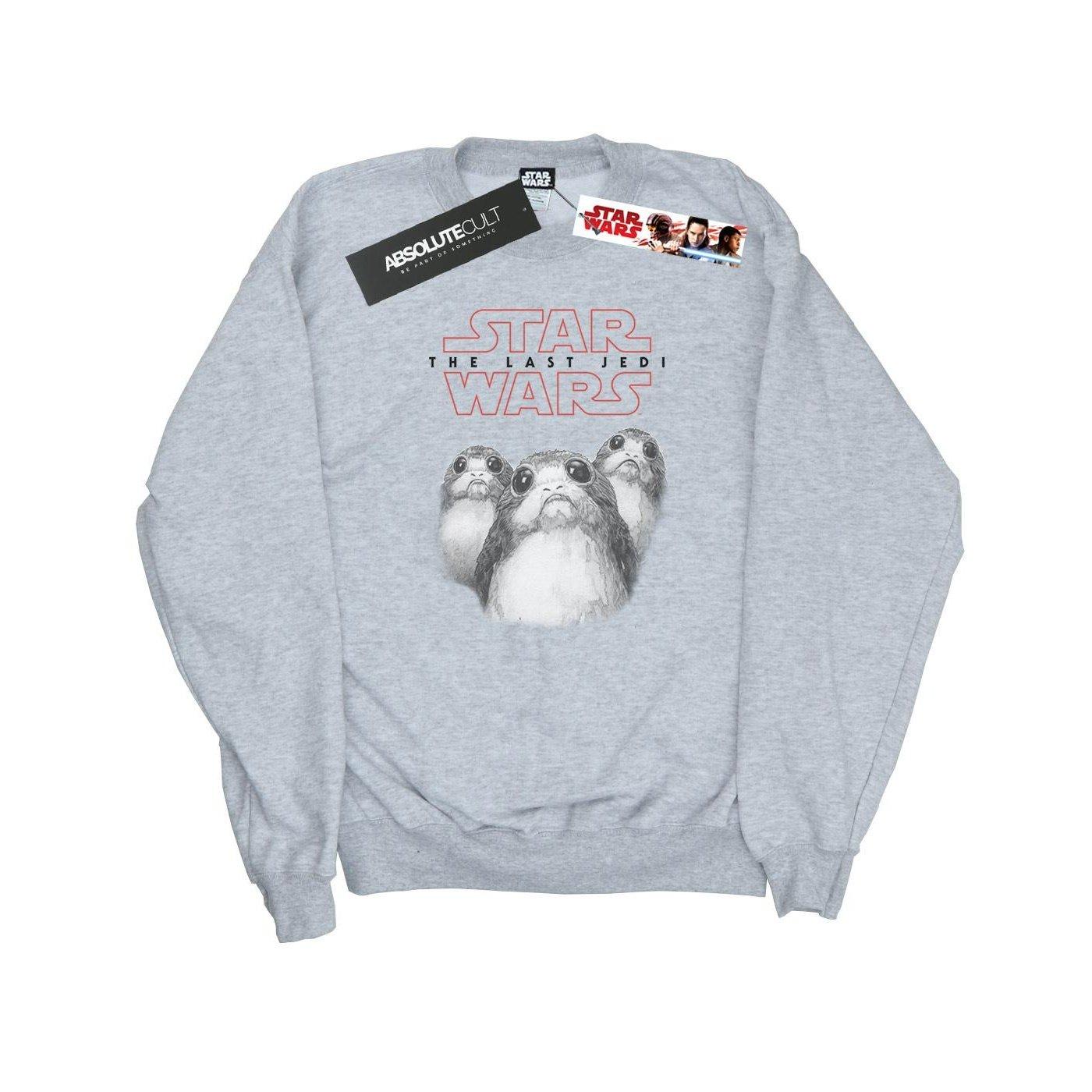 The Last Jedi Porgs Sweatshirt Damen Grau L von STAR WARS