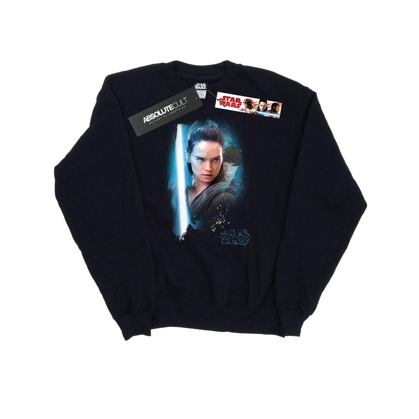 The Last Jedi Rey Brushed Sweatshirt Damen Schwarz S von STAR WARS