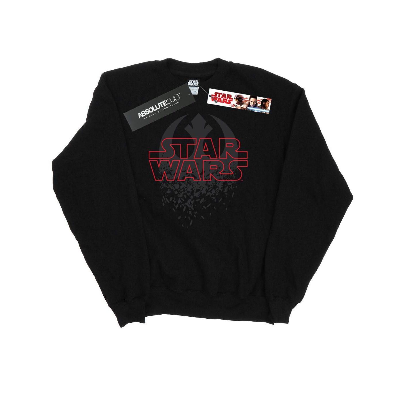 The Last Jedi Shattered Emblem Sweatshirt Herren Schwarz S von STAR WARS