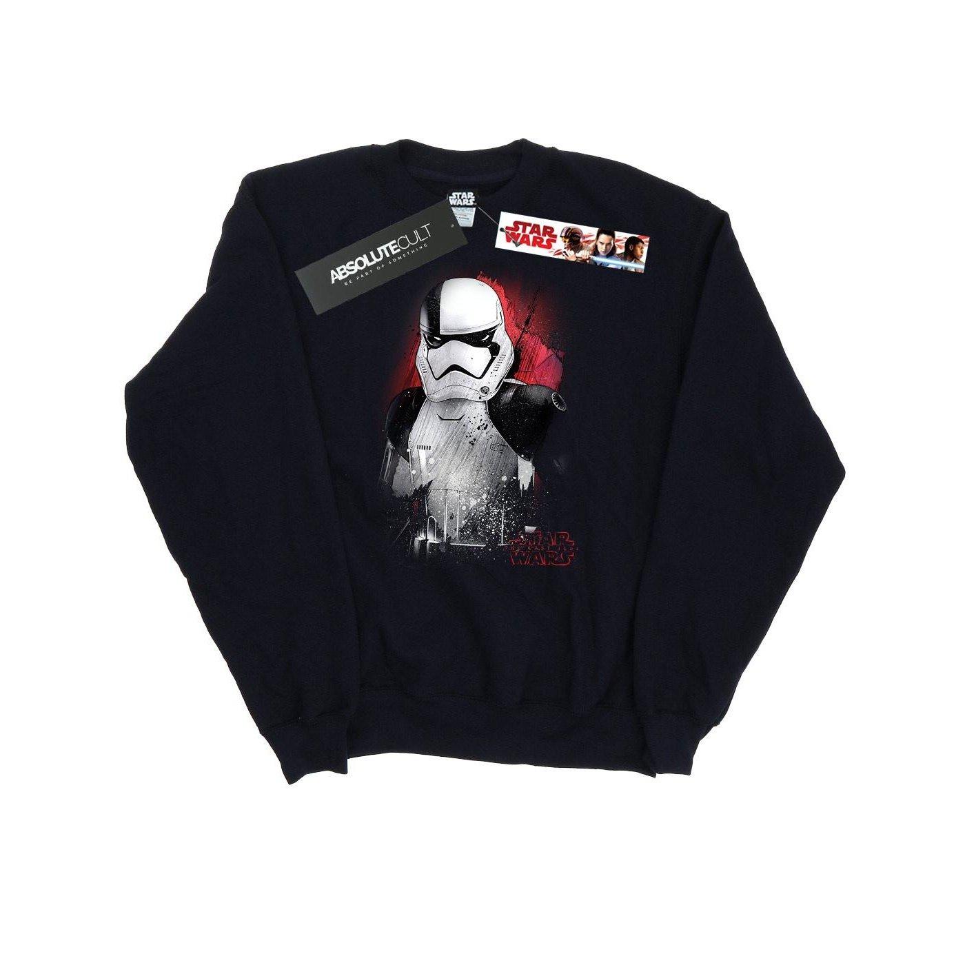 The Last Jedi Stormtrooper Brushed Sweatshirt Damen Schwarz XL von STAR WARS