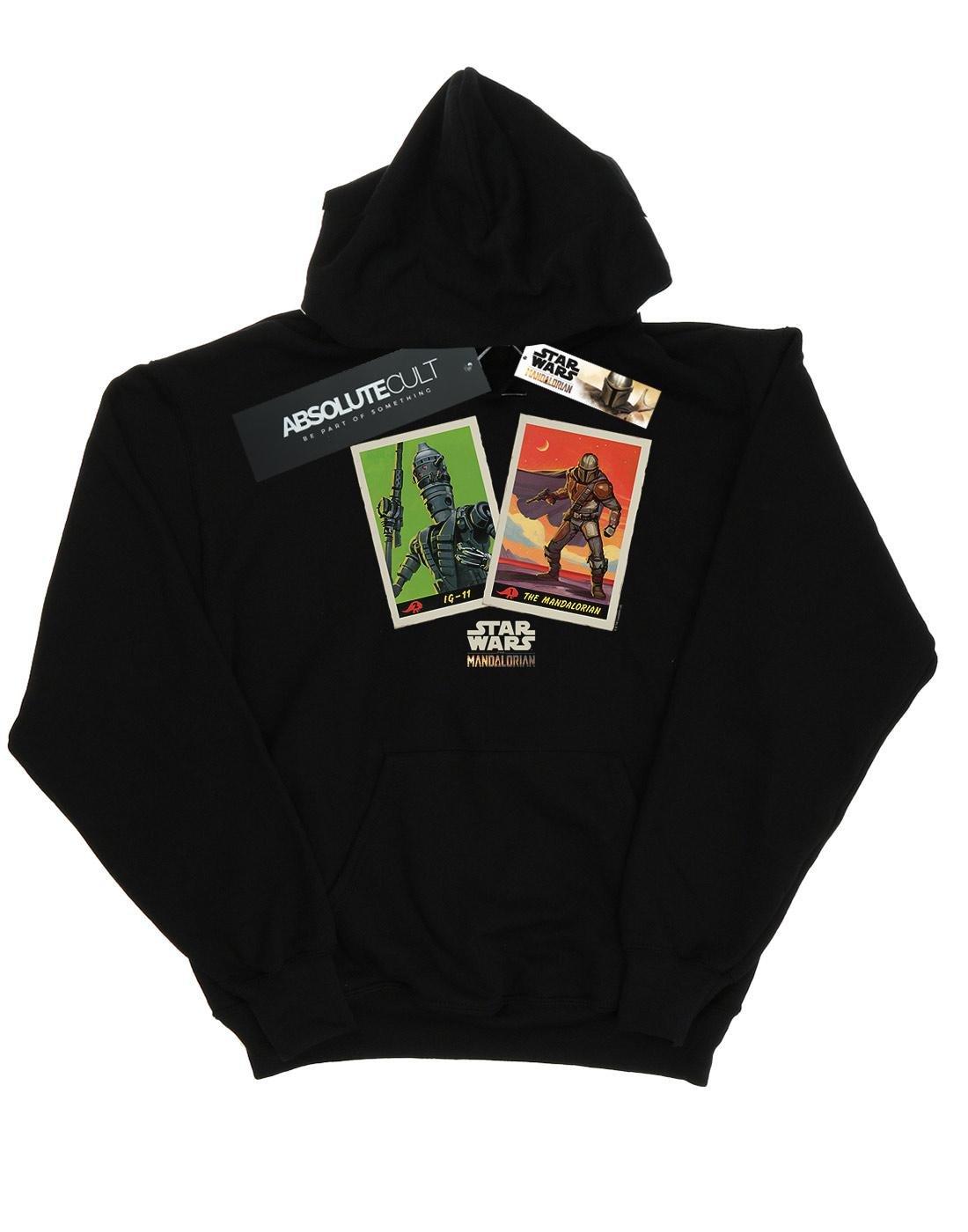 The Mandalorian Trading Cards Kapuzenpullover Herren Schwarz 5XL von STAR WARS