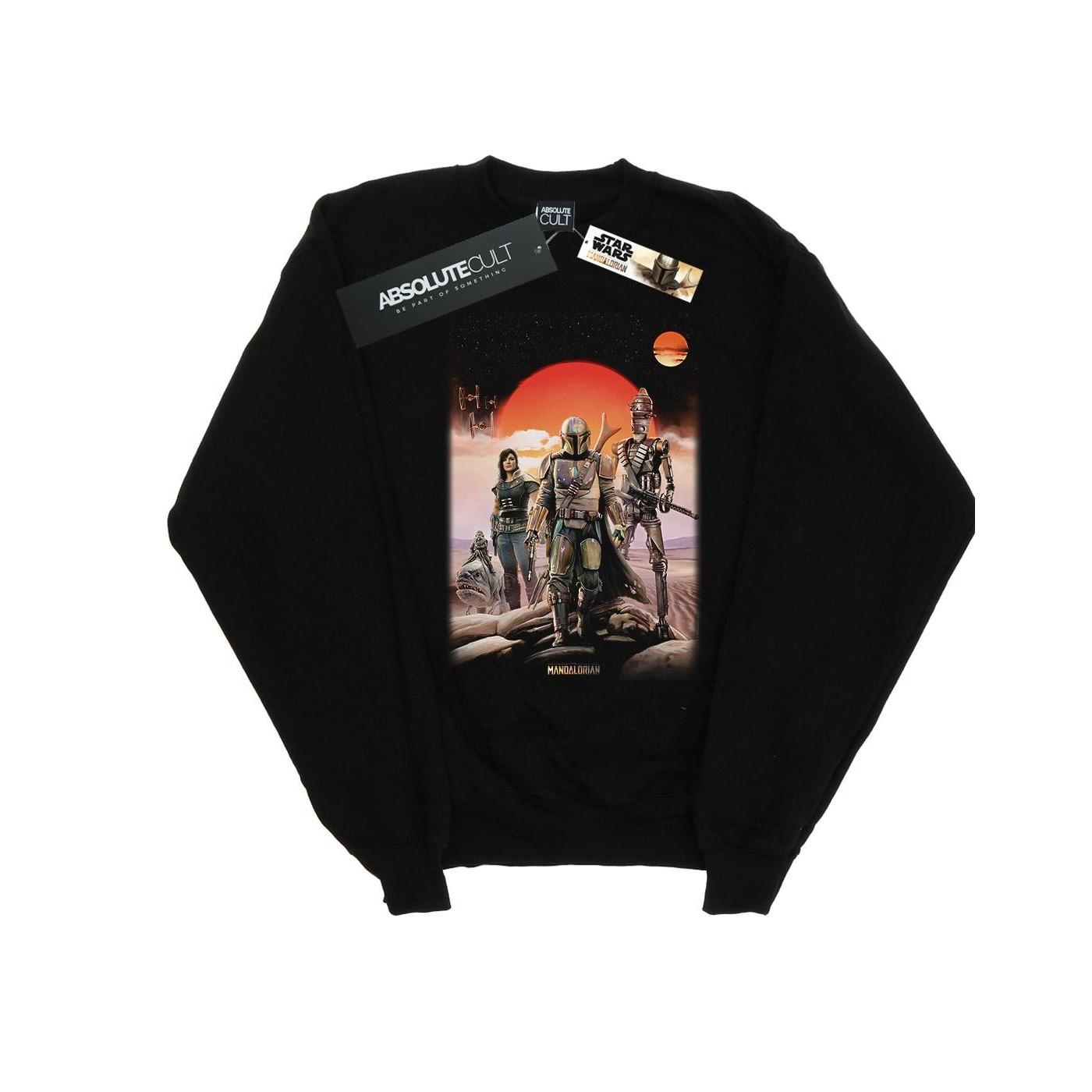 The Mandalorian Warriors Sweatshirt Herren Schwarz L von STAR WARS