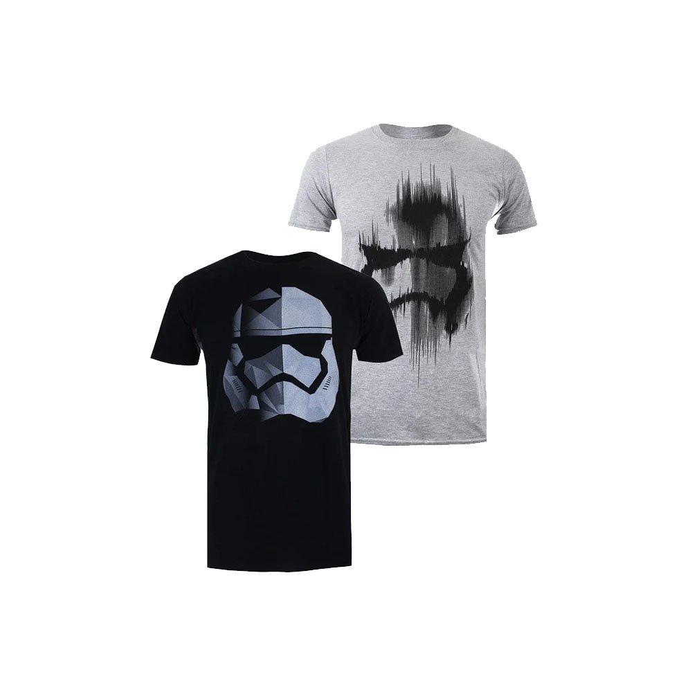 Tshirt (2erpack) Herren Schwarz S von STAR WARS