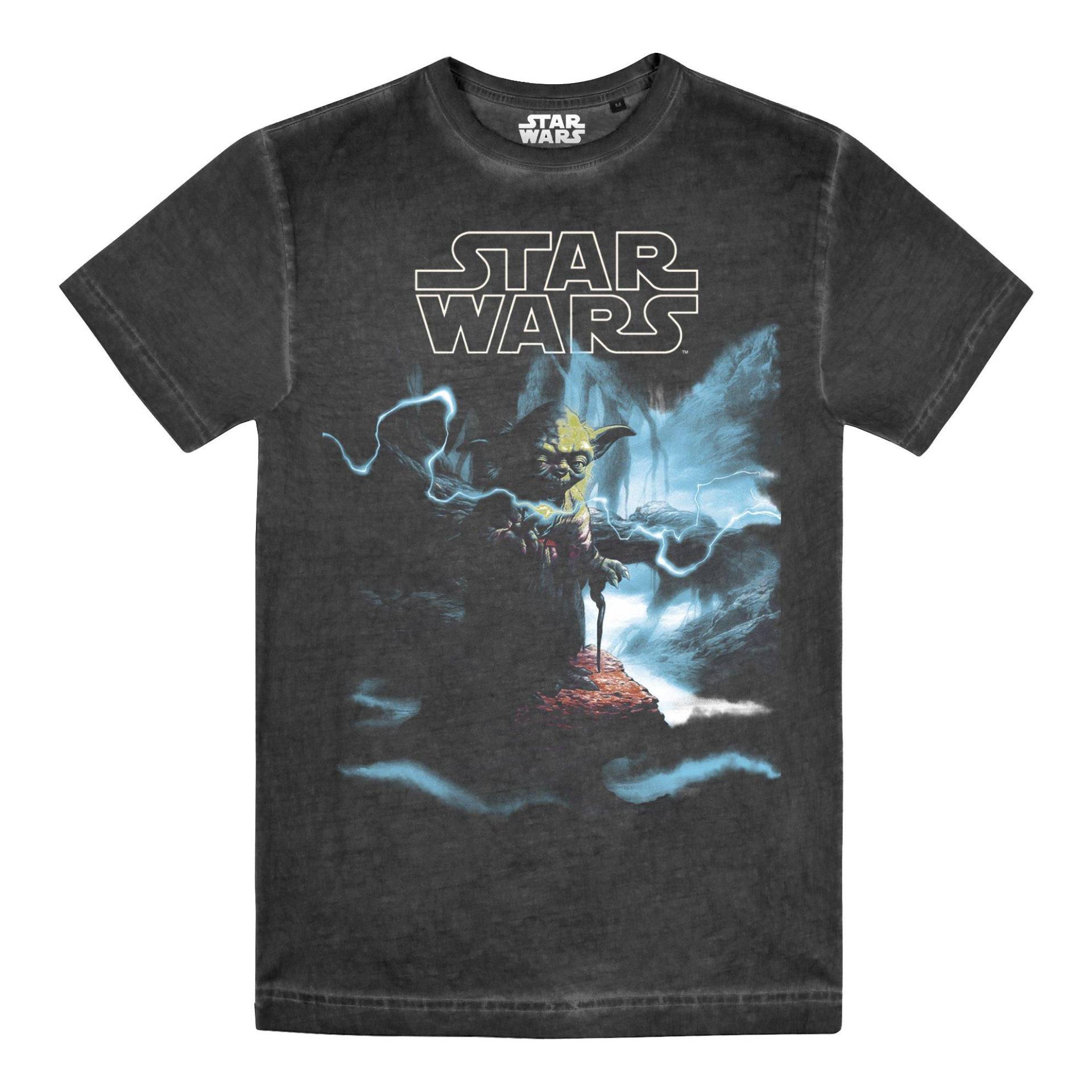 Tshirt Gewaschen Herren Schwarz S von STAR WARS