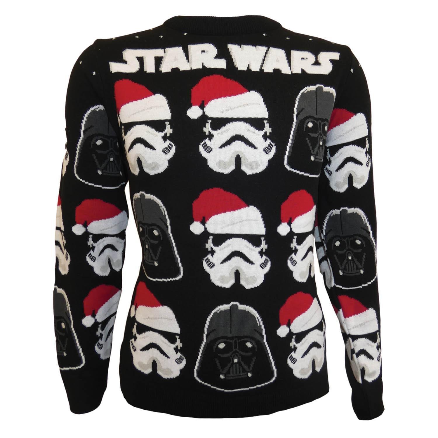 Vader And Trooper Sweatshirt Weihnachtliches Design Herren Multicolor L von STAR WARS