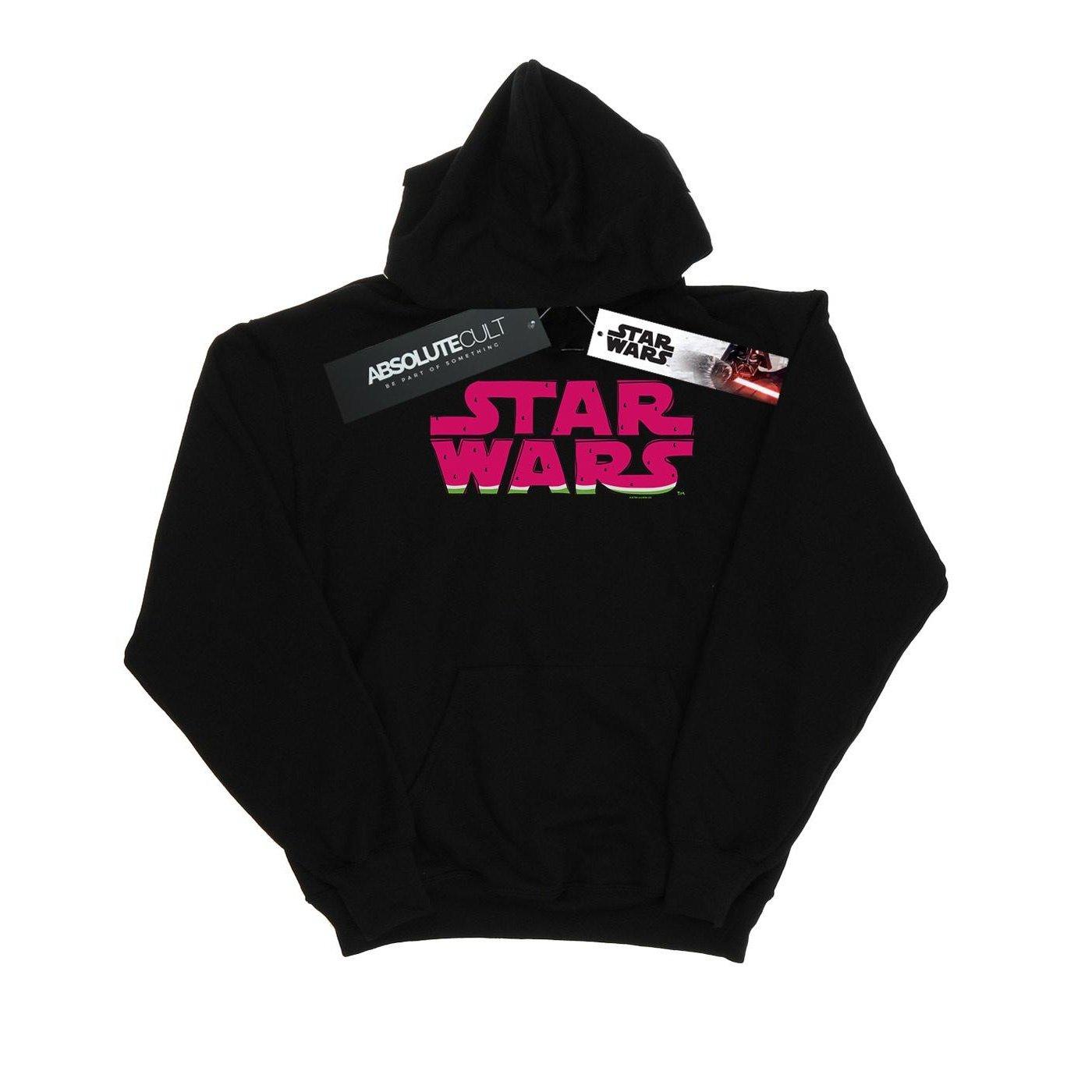 Watermelon Logo Kapuzenpullover Damen Schwarz M von STAR WARS