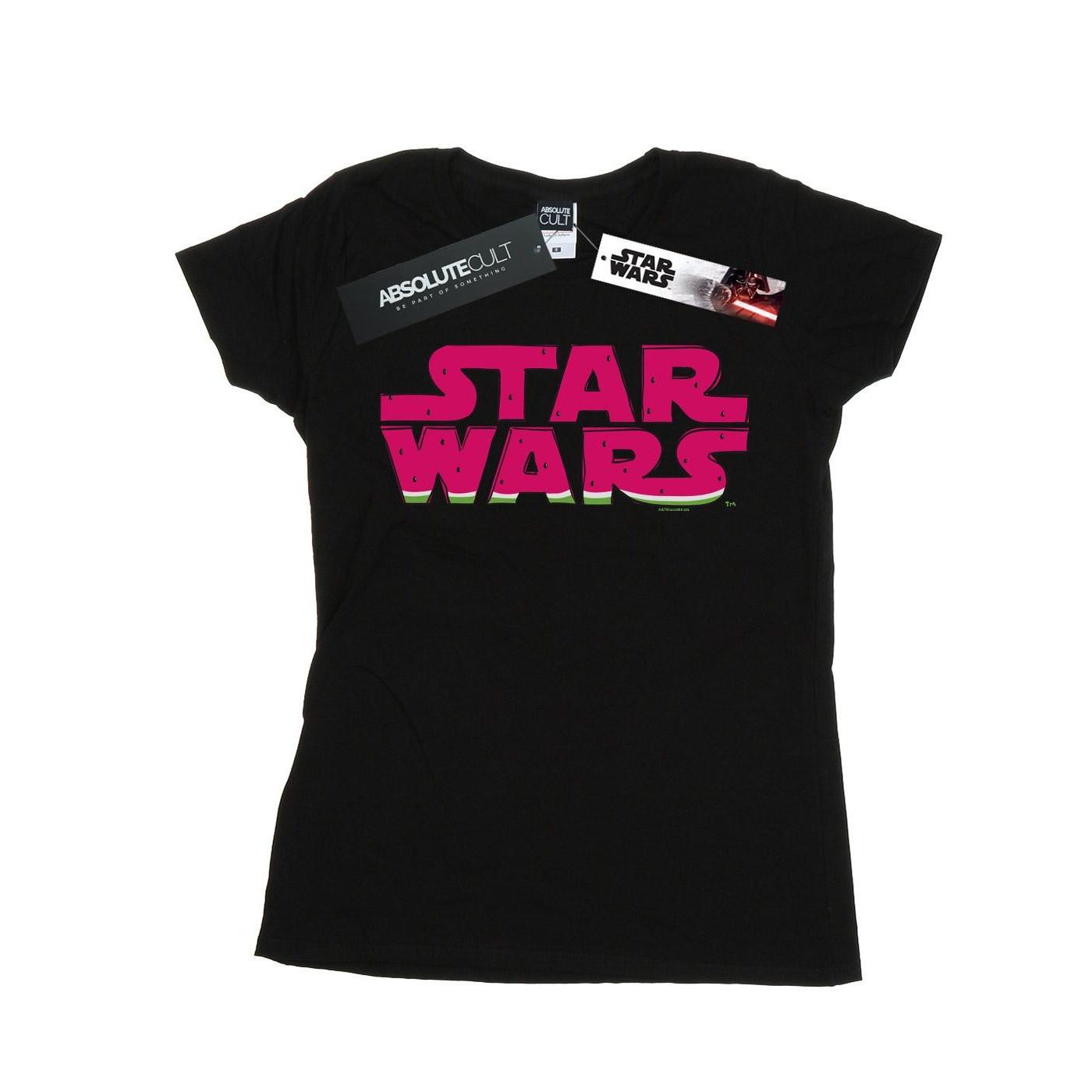 Watermelon Logo Tshirt Damen Schwarz XL von STAR WARS