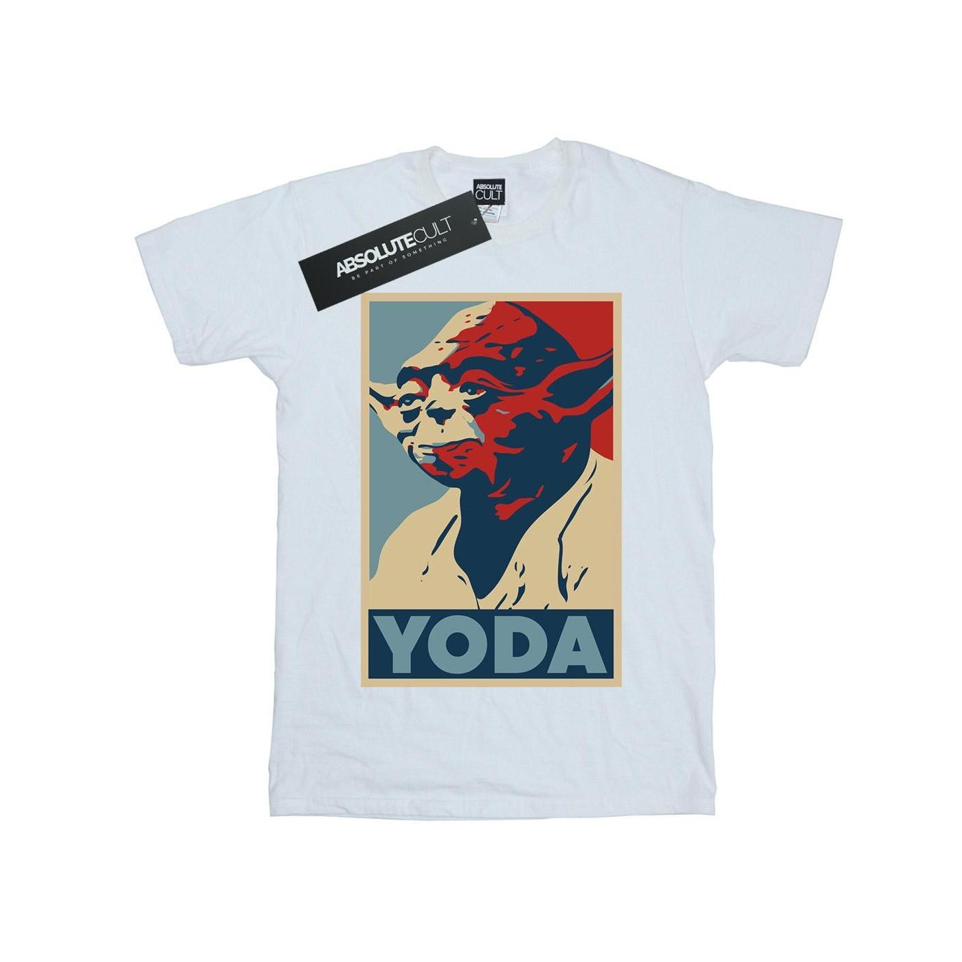 Yoda Poster Tshirt Herren Weiss M von STAR WARS
