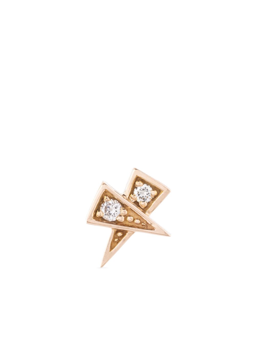 STATEMENT PARIS 18kt rose gold Rockaway diamond piercing - Pink